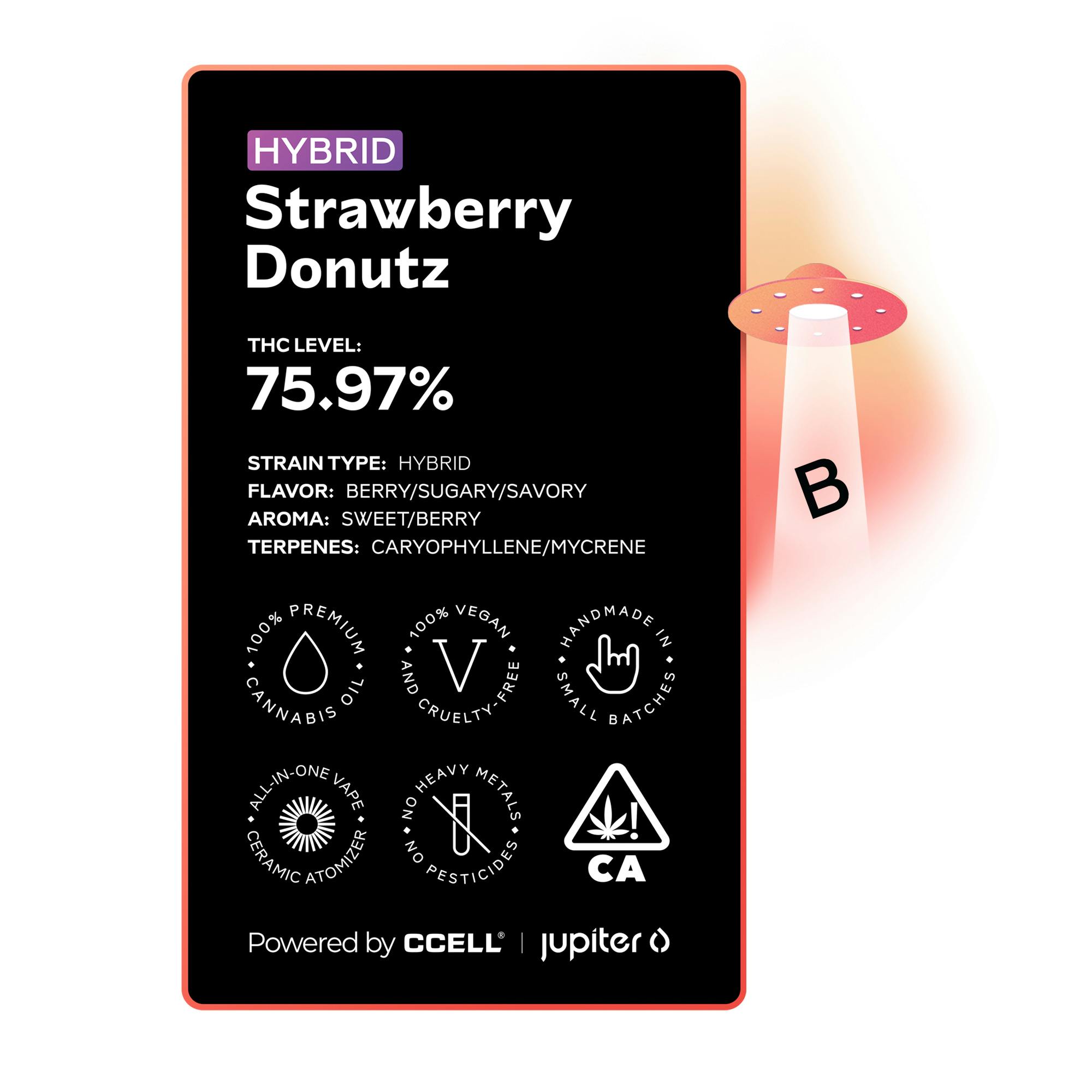 Strawberry Donutz All-In-One Vape - image 1