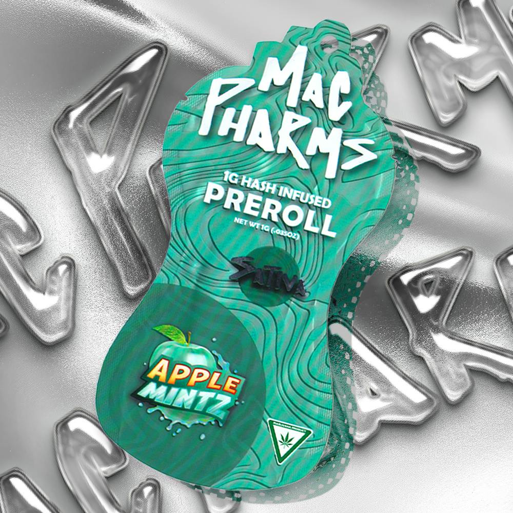 MacPharms I Apple Mintz I Sativa I 1G Infused Pre Roll - image 1