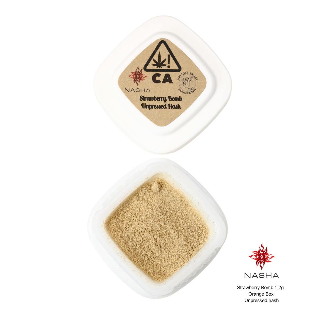 Strawberry Bomb 1.2g Orange Unpressed Hash (Mattole Valley Sungrown) - image 3