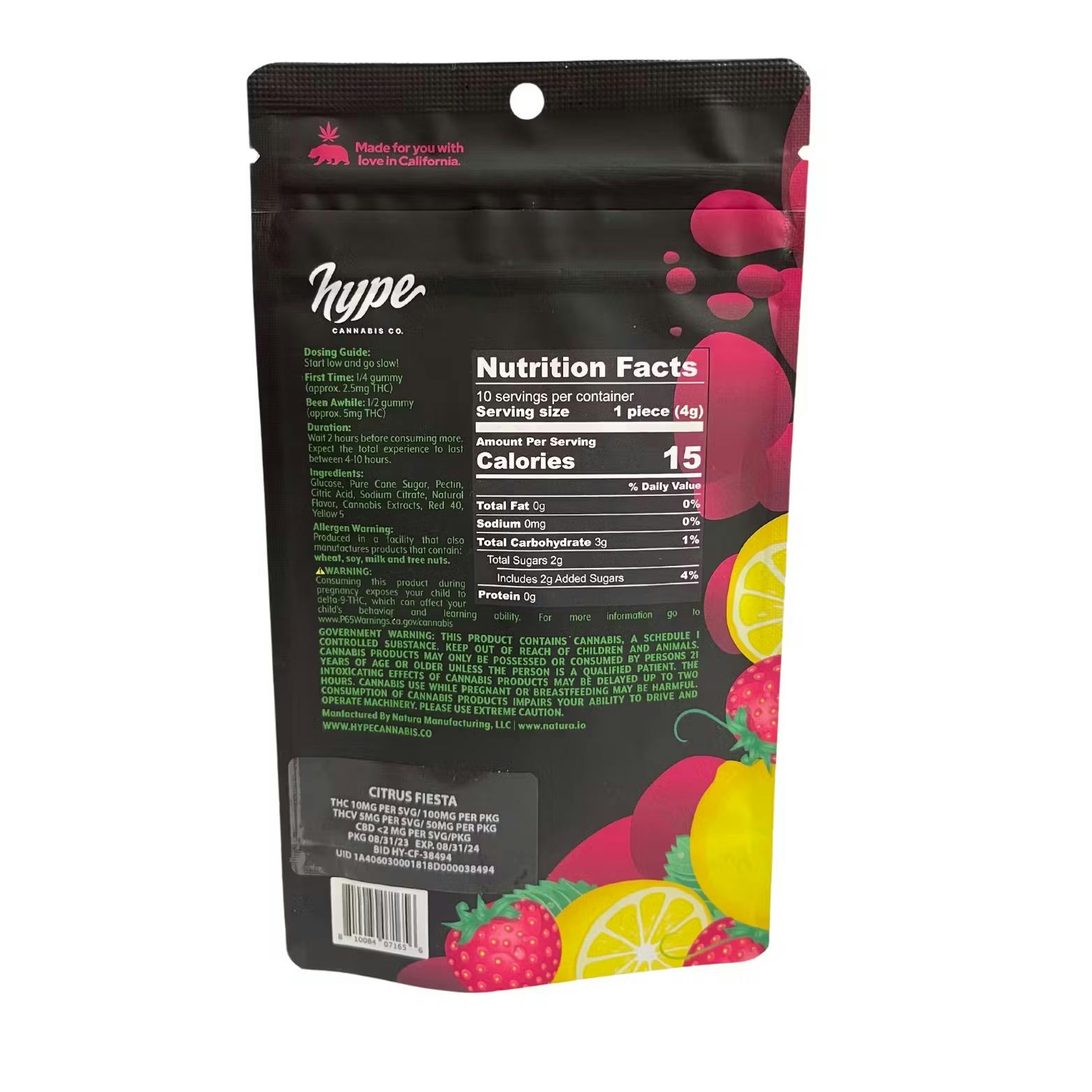 Citrus Fiesta 2:1 Sensations - Gummies (10PK) 100MG THC/50MG THCV - image 1