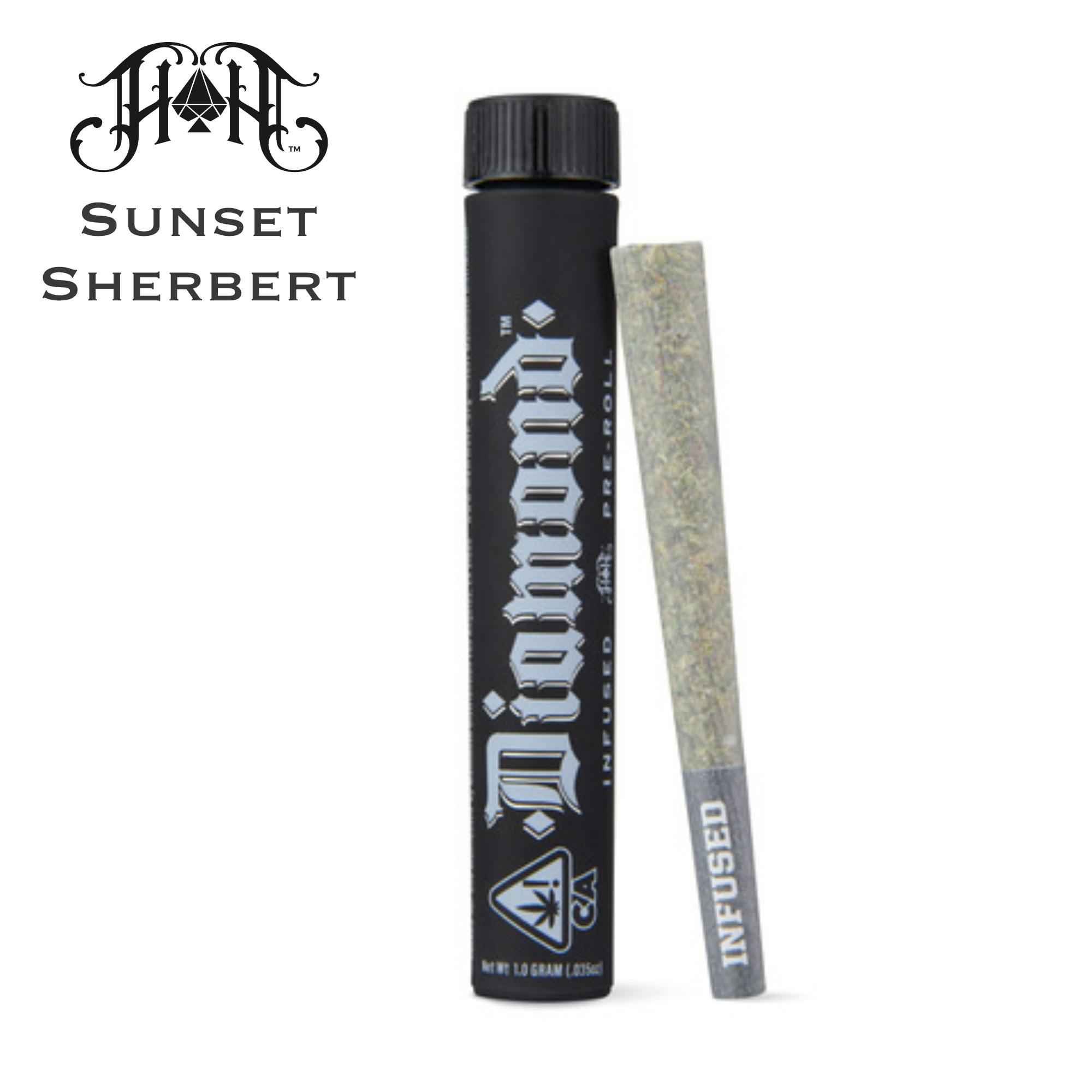 1g Diamond Infused Pre-Roll: Sunset Sherbet thumbnail 2