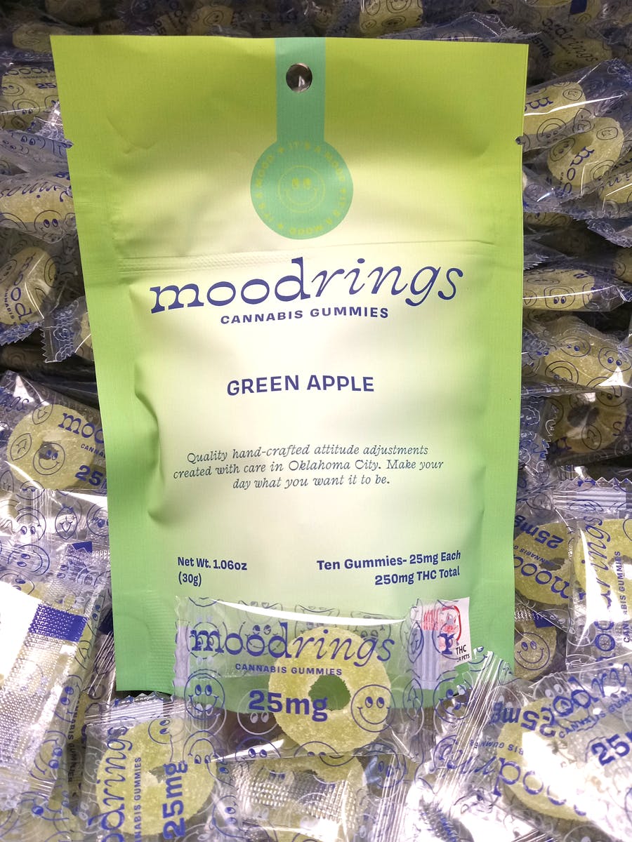 Mood Rings Gummies - 250mg - Green Apple - image 1