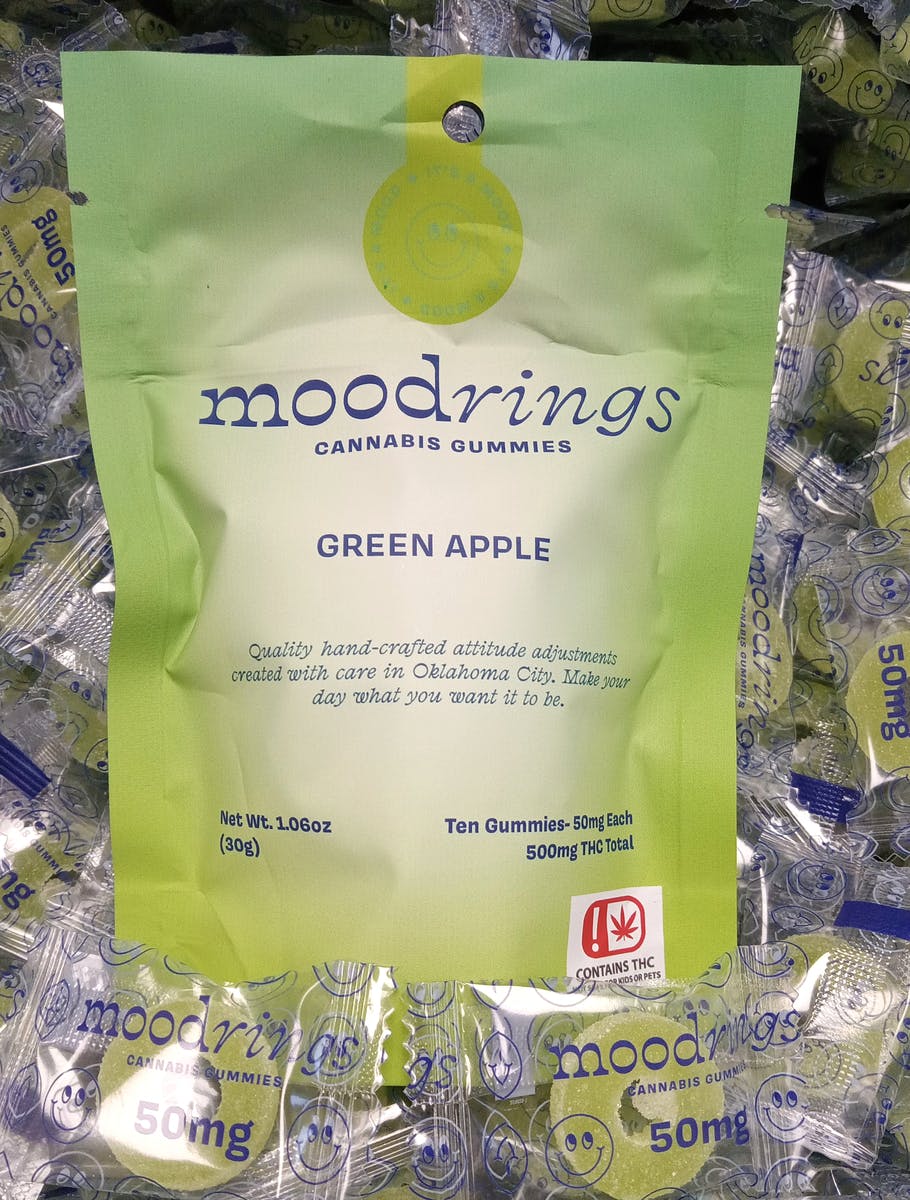 Mood Rings Gummies - 500mg - Green Apple - image 1