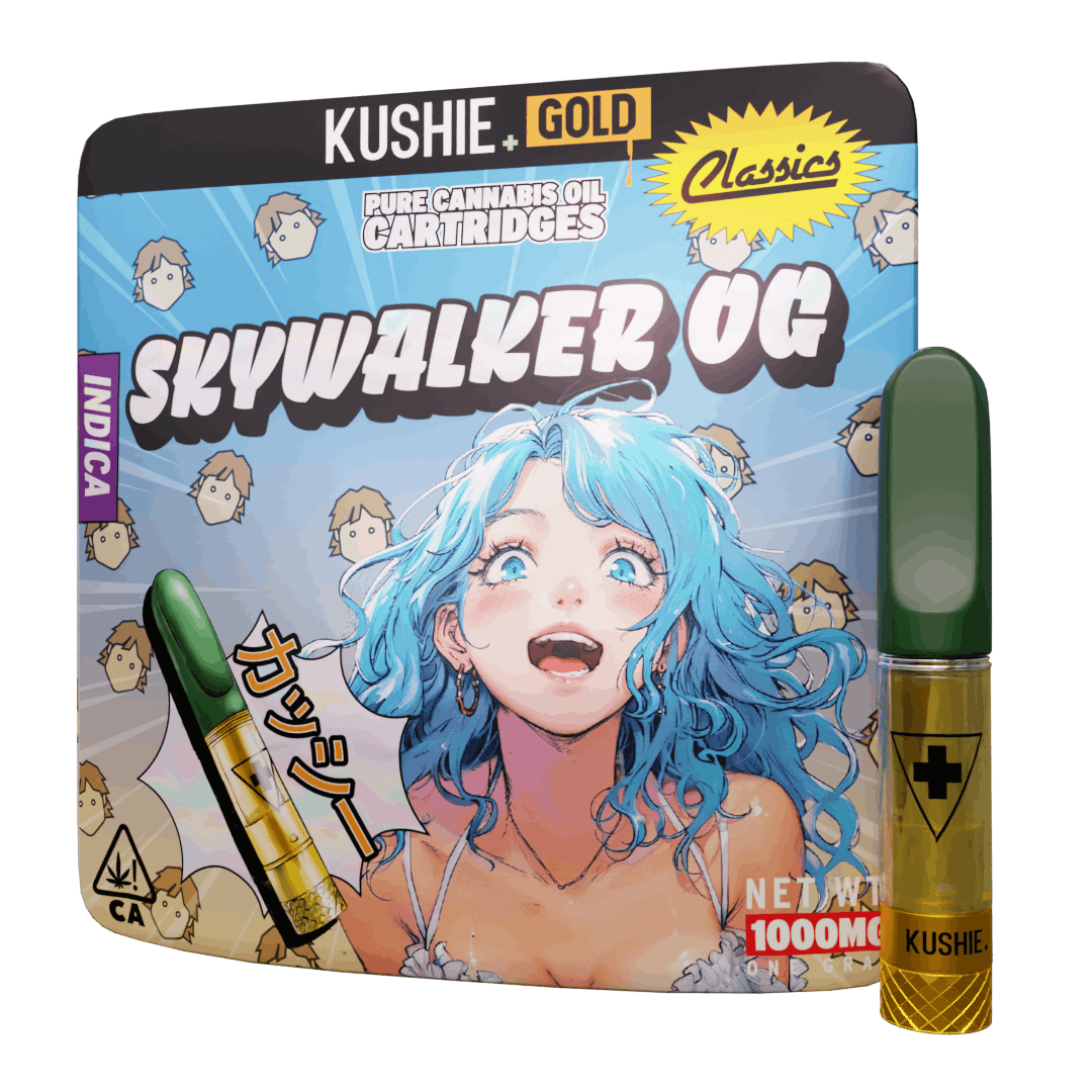 Skywalker OG (Indica) - Kushie+ Gold 1G Vape Cartridge - image 1