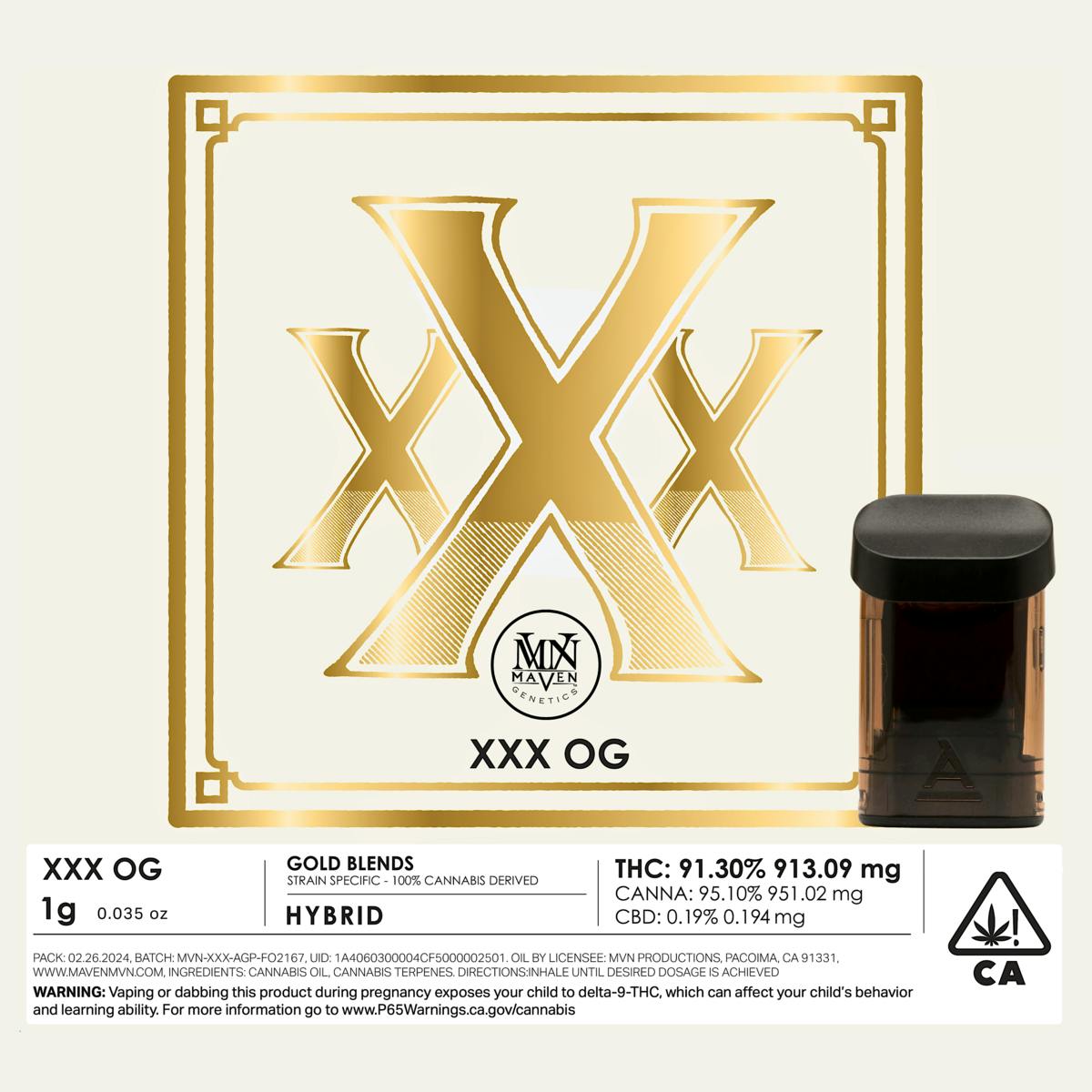 XXX OG Gold Blend Airgraft Pod - image 1