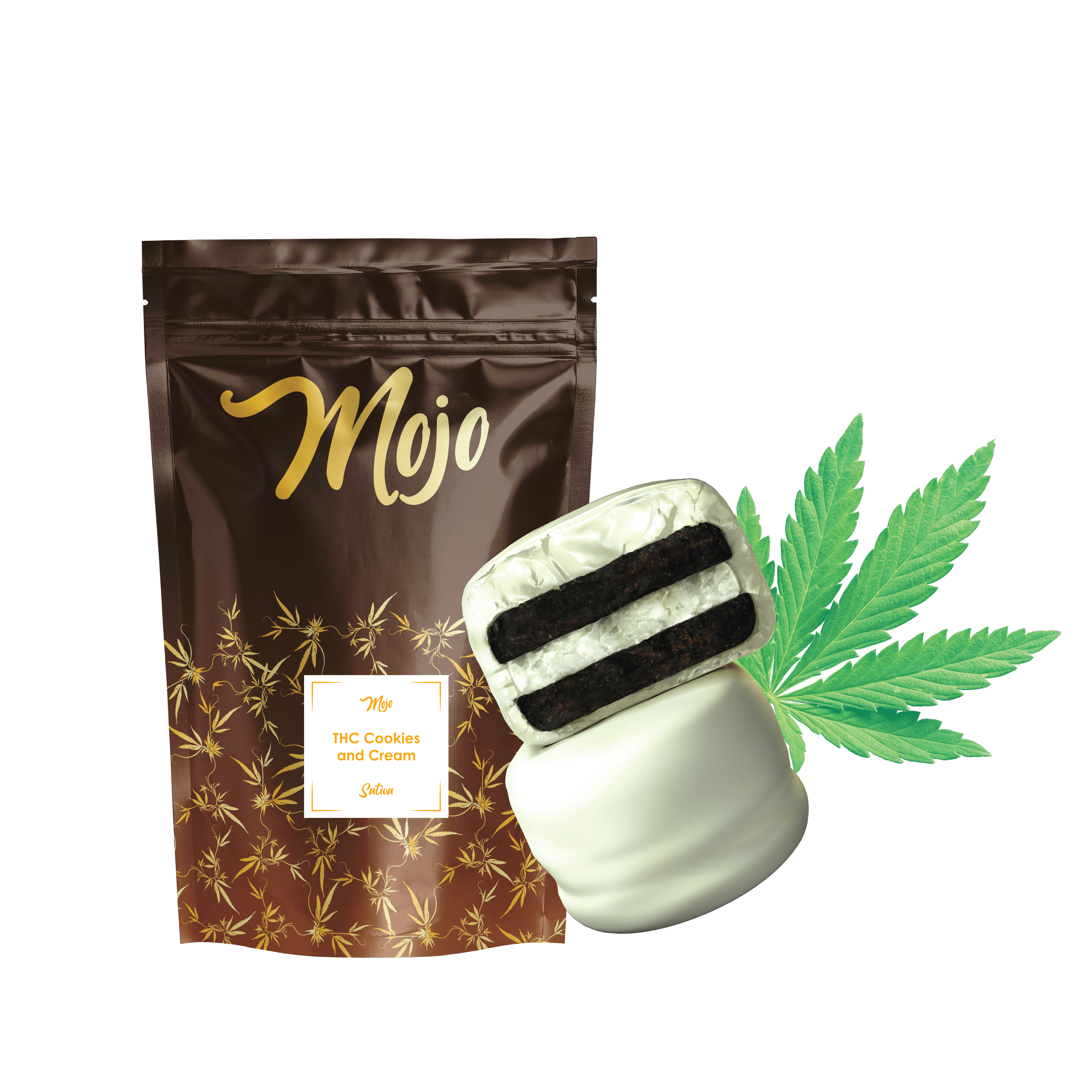 Mojo Chocolates - Cookies and Cream (Sativa) - 100mg - image 1