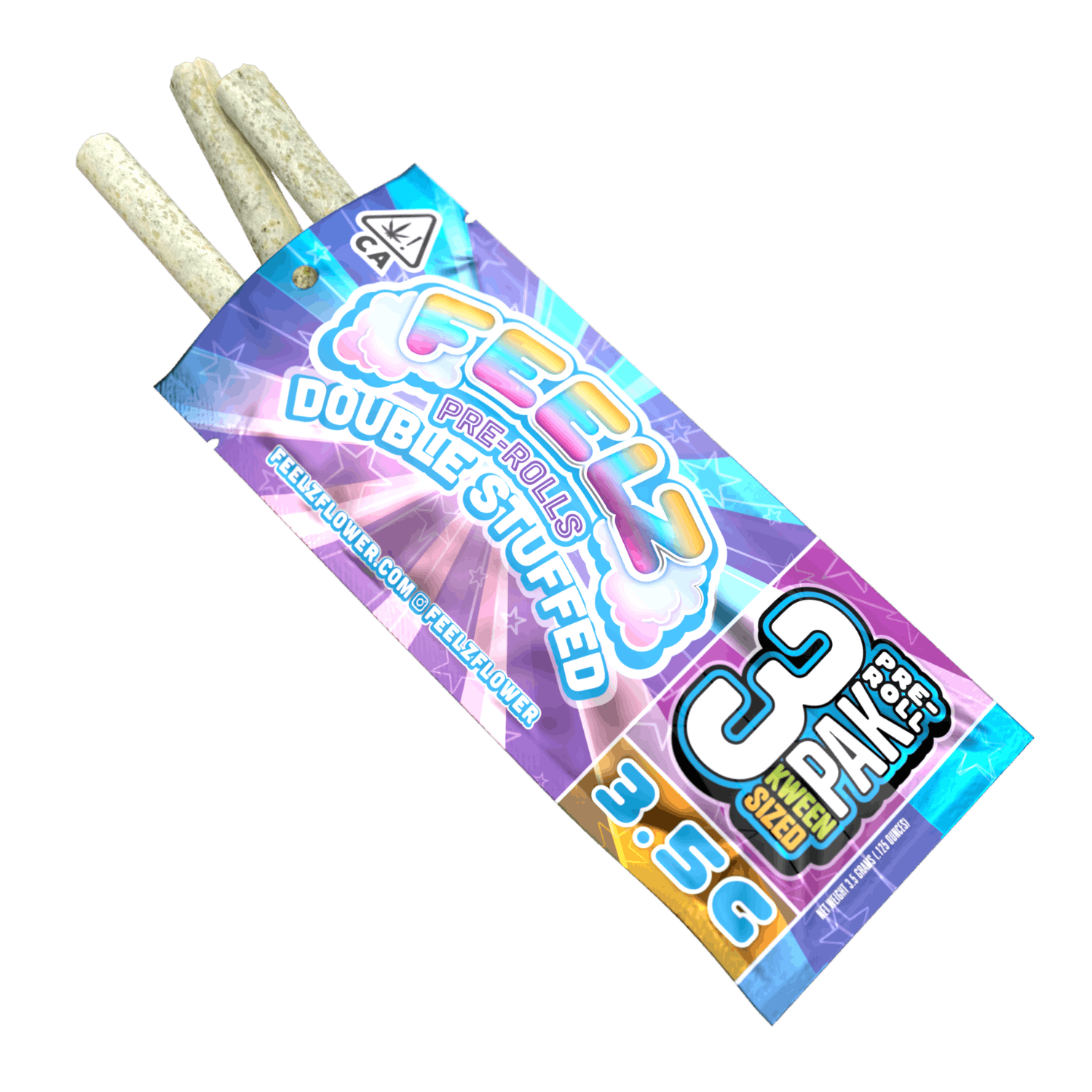 Double Stuffed | Feelz Flower 3 Packs | 3.5G - image 1