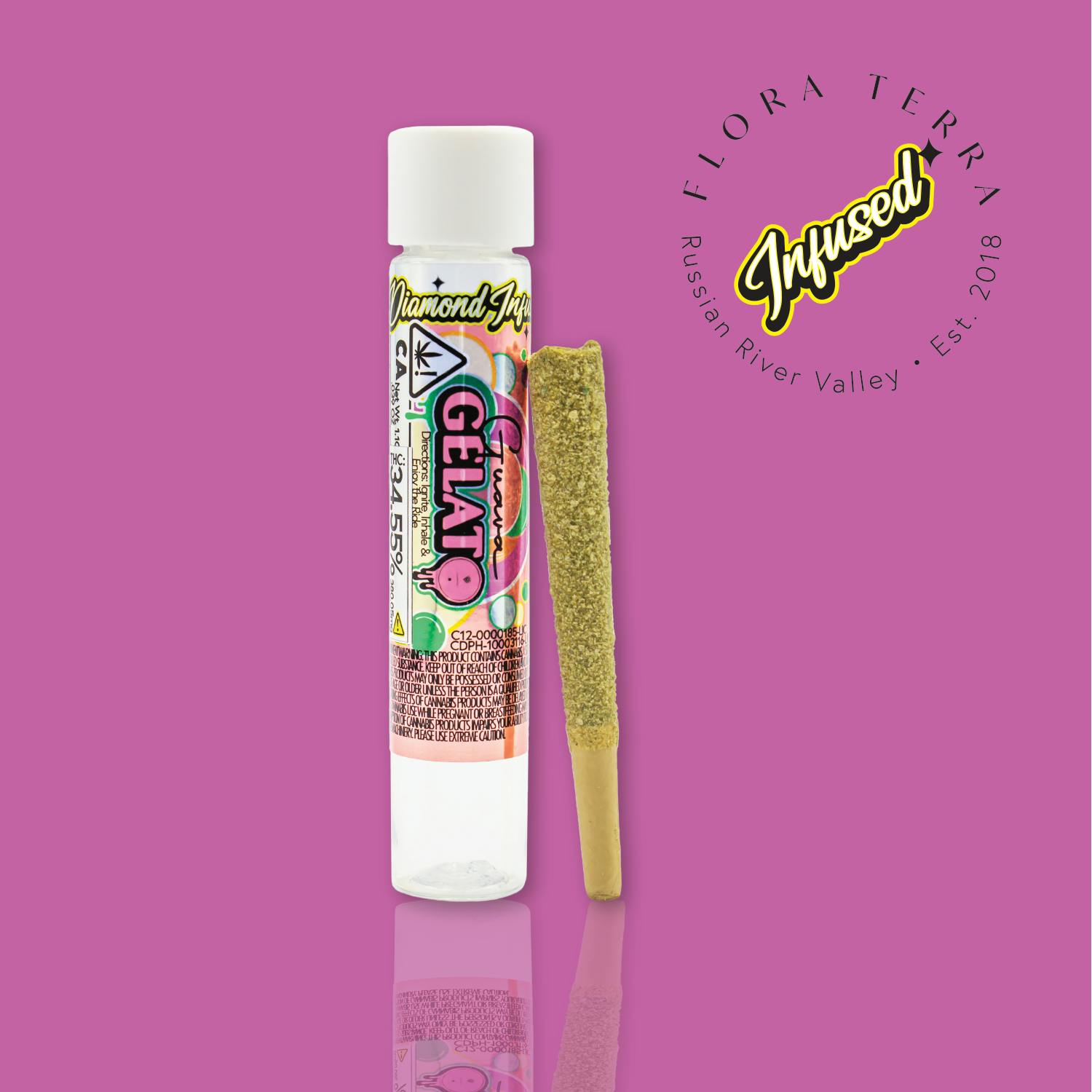 Flora Terra | Guava Gelato | 1.1g Infused Preroll - image 1