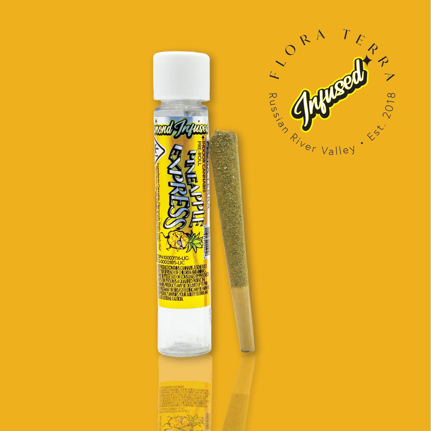 Flora Terra | Pineapple Express | 1.1g Infused Preroll - image 1