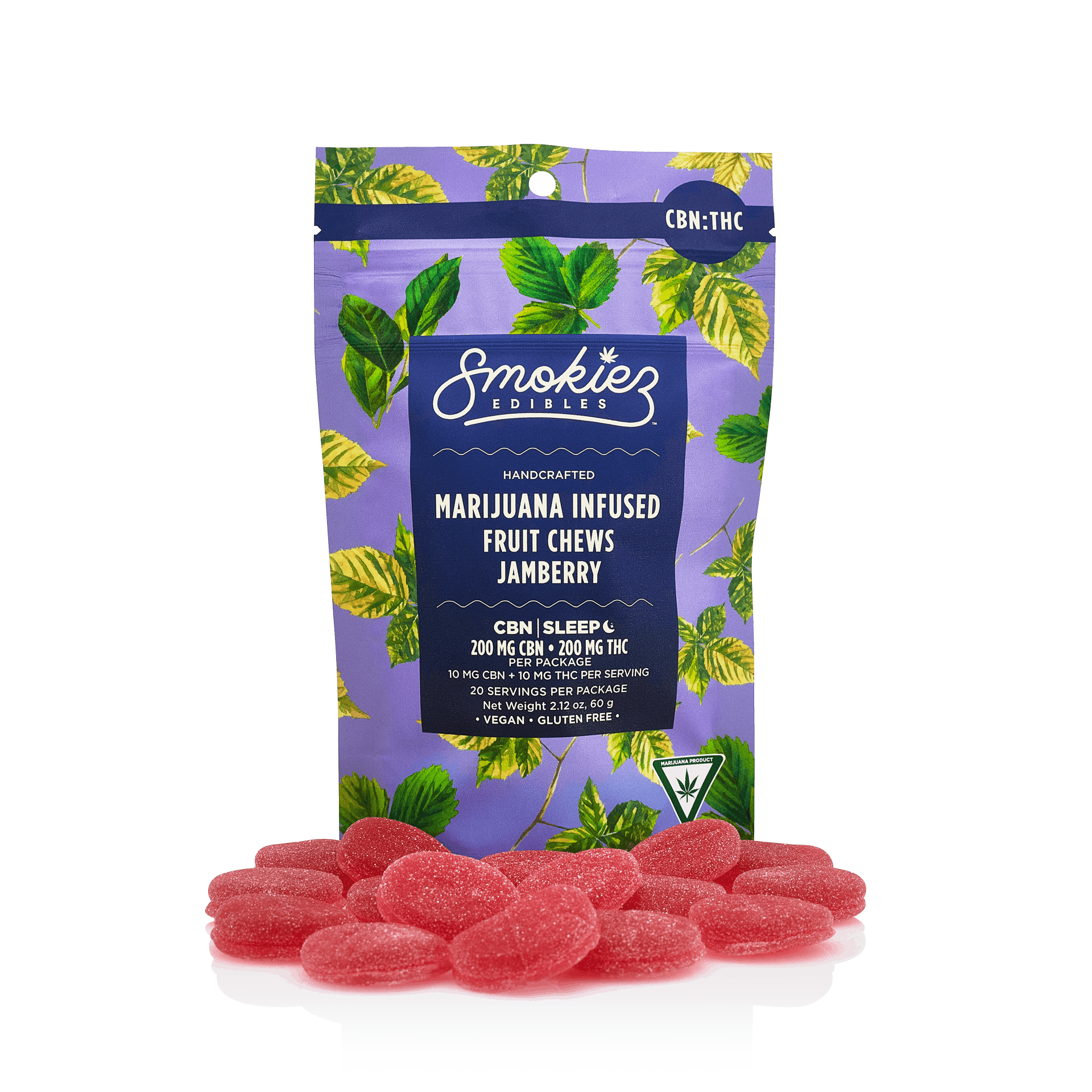 Jamberry 200mg CBN : 200mg THC Fruit Chews - MI - image 1