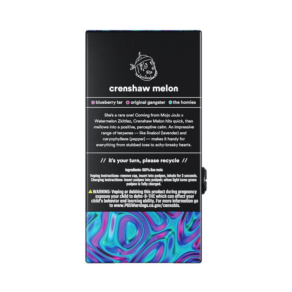 crenshaw melon (i-hybrid) / 100% live resin / 1g pod - image 2