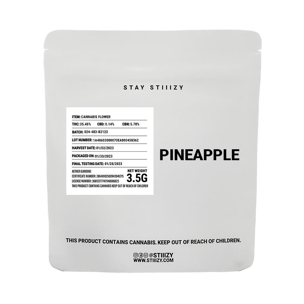 - PINEAPPLE - 3.5G White Label Mylar - image 1