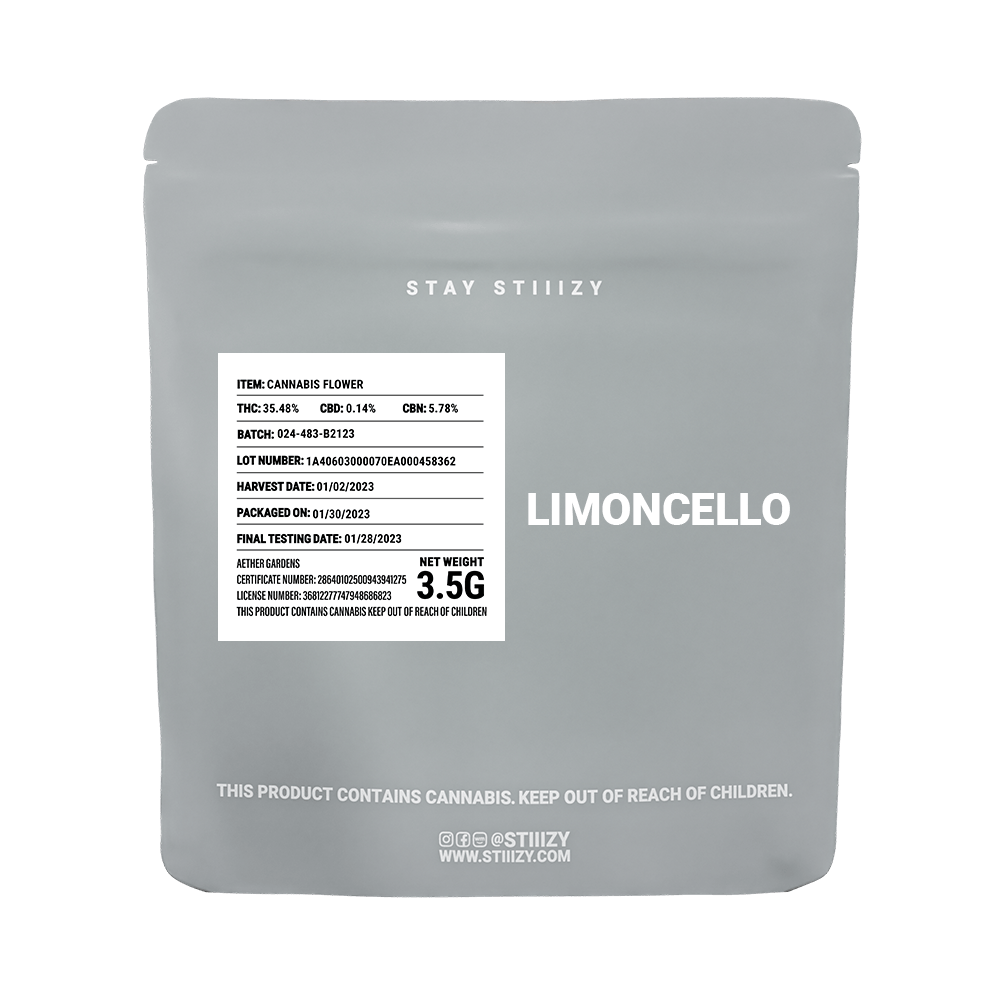 - LIMONCELLO - 3.5G Grey Label Mylar - image 1