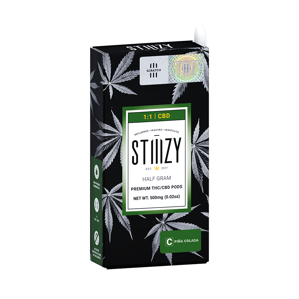 Vape Cartridge - PINA COLADA .5G 1:1 (CBD/THC) Original Pod - STIIIZY - image 3