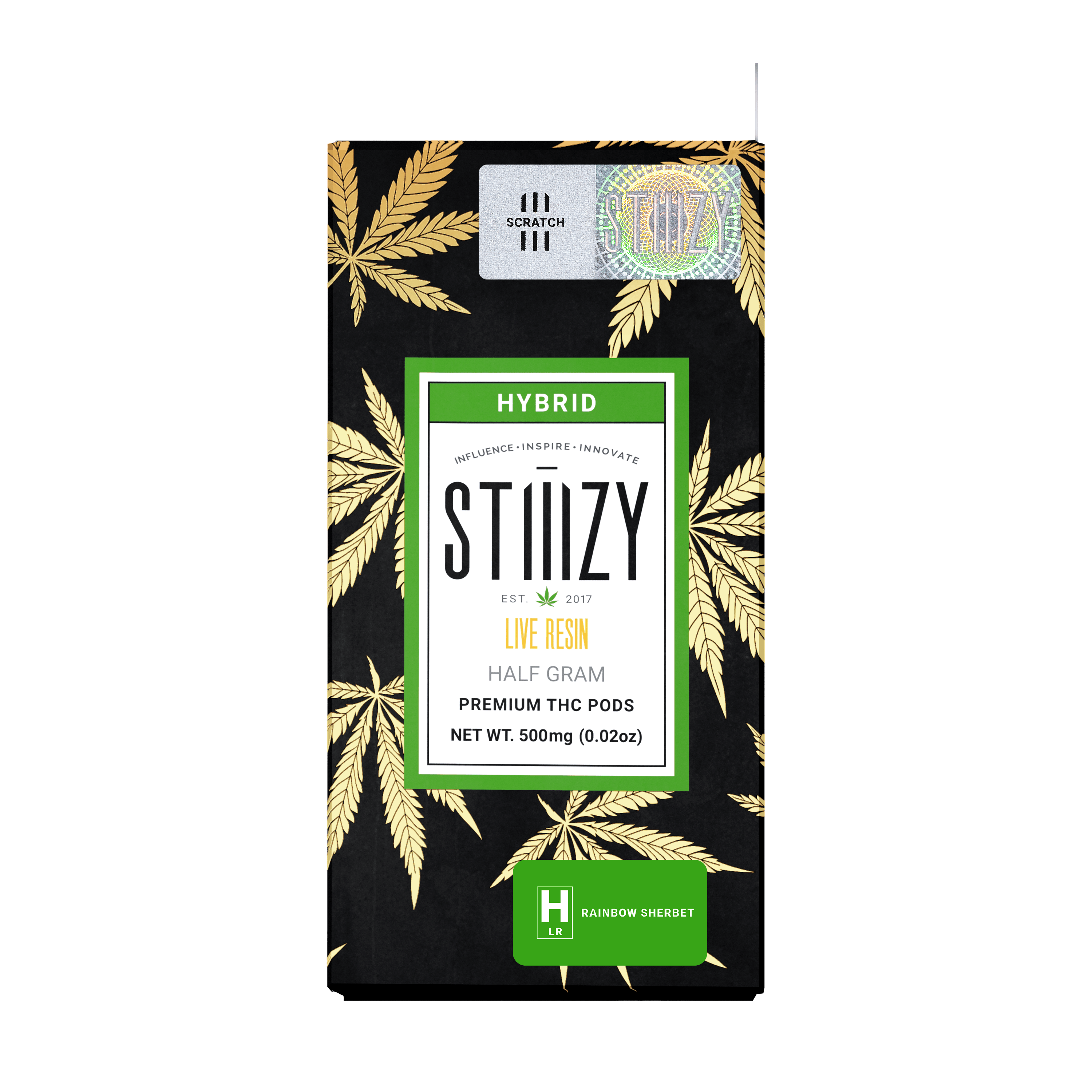 Vape Cartridge - RAINBOW SHERBET .5G Live Resin Pod - STIIIZY - image 2
