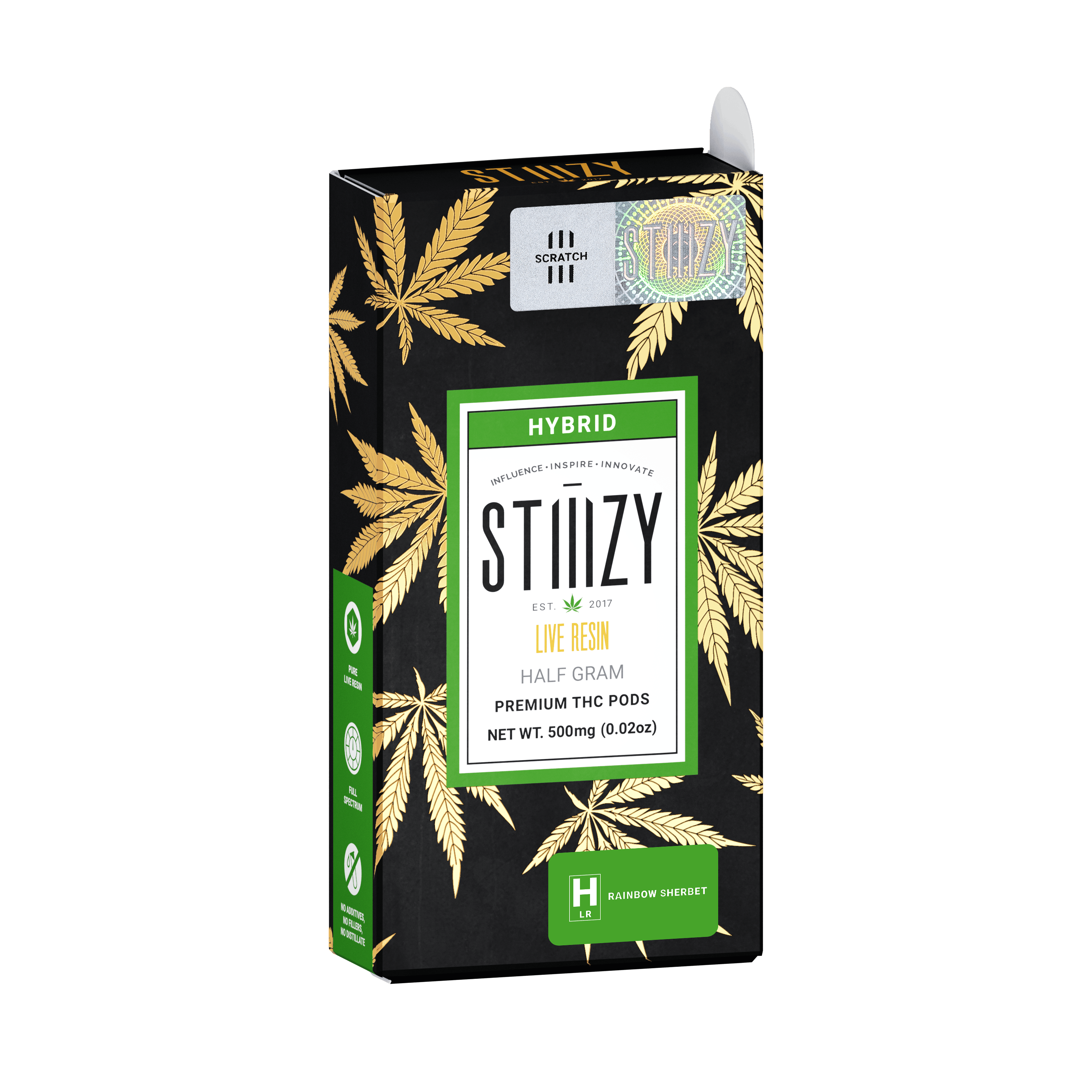 Vape Cartridge - RAINBOW SHERBET .5G Live Resin Pod - STIIIZY - image 1