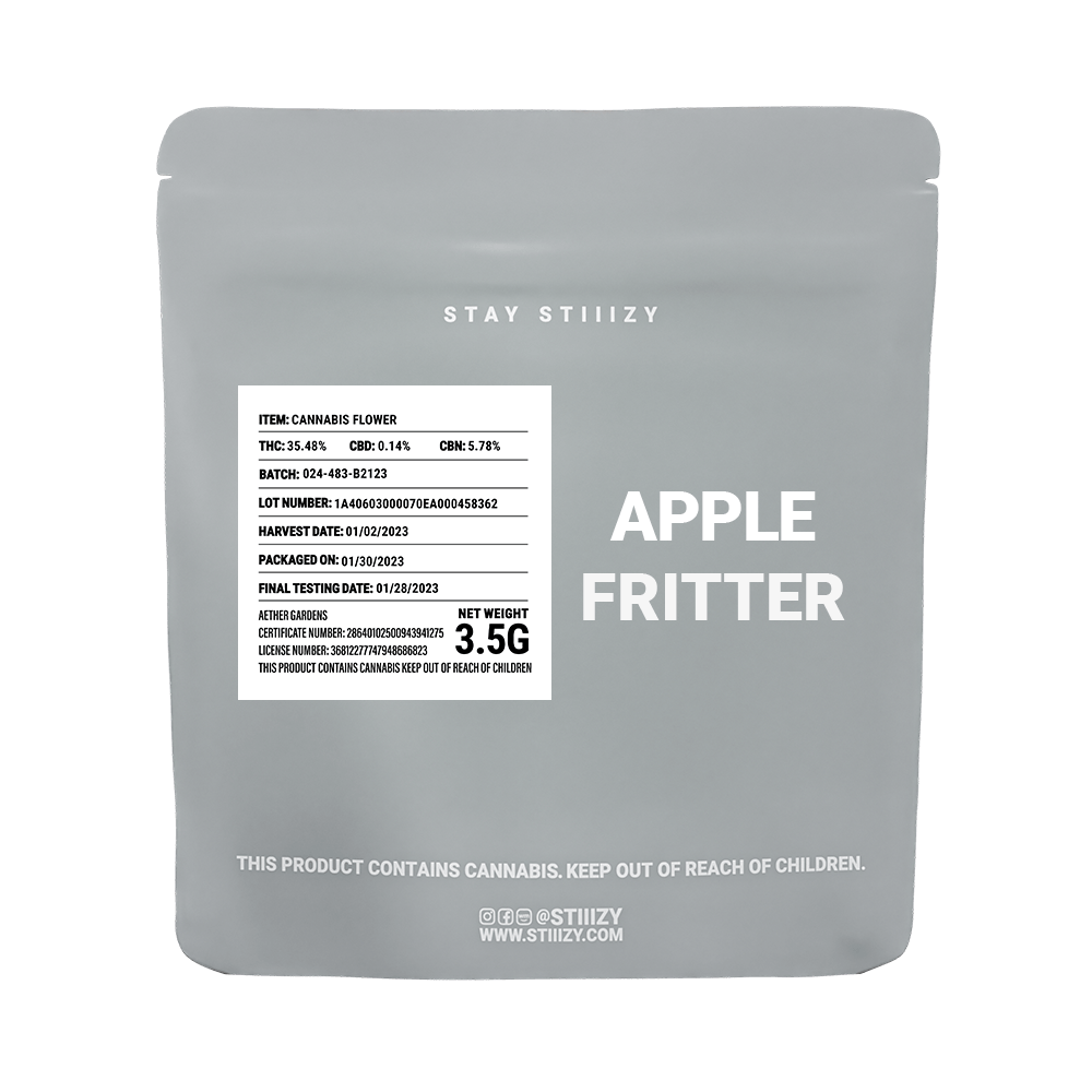 - APPLE FRITTER - 3.5G Grey Label Mylar - image 1