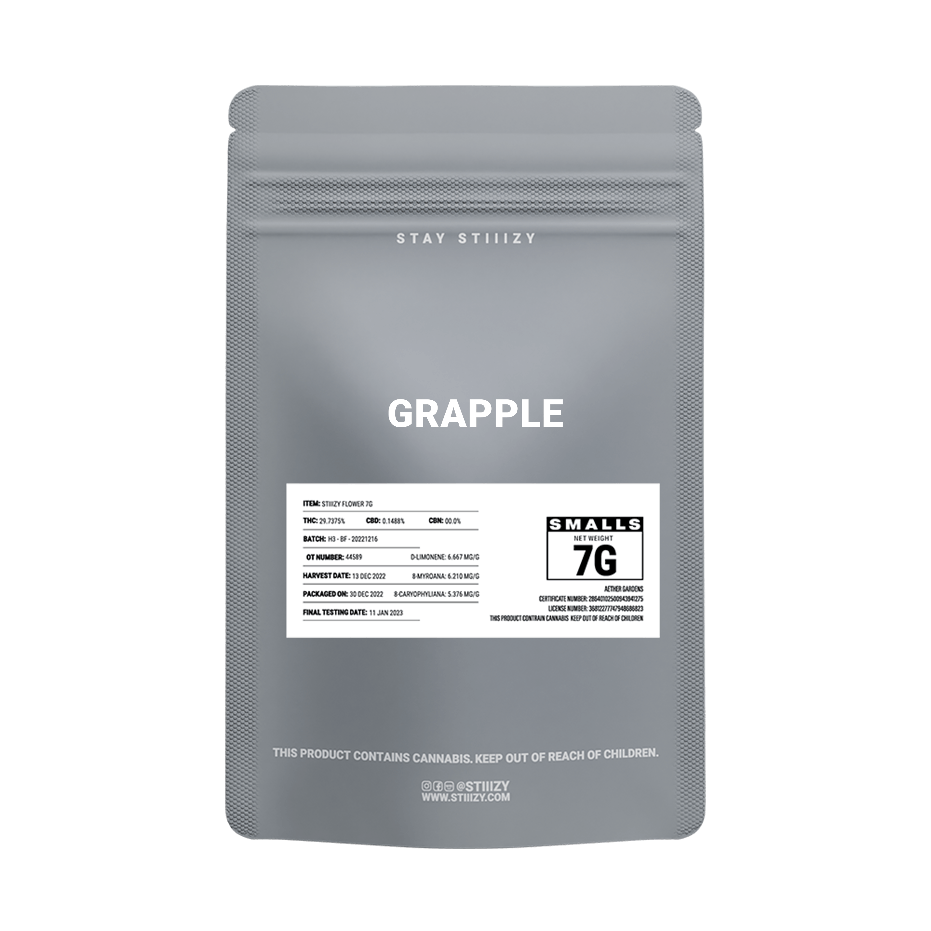 - GRAPPLE - 7G Grey Label Mylar - image 2