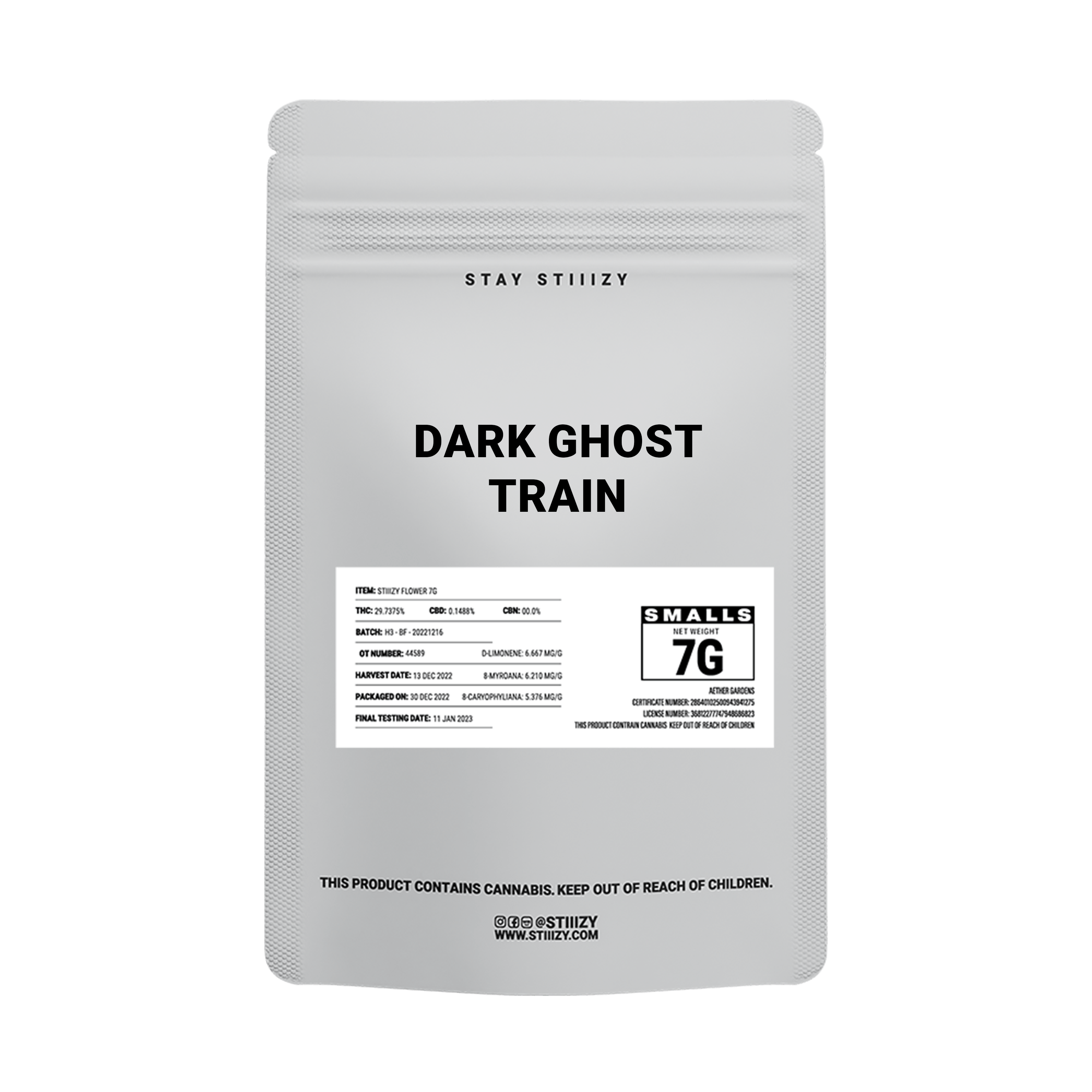 - DARK GHOST TRAIN - 7G White Label Mylar - image 2