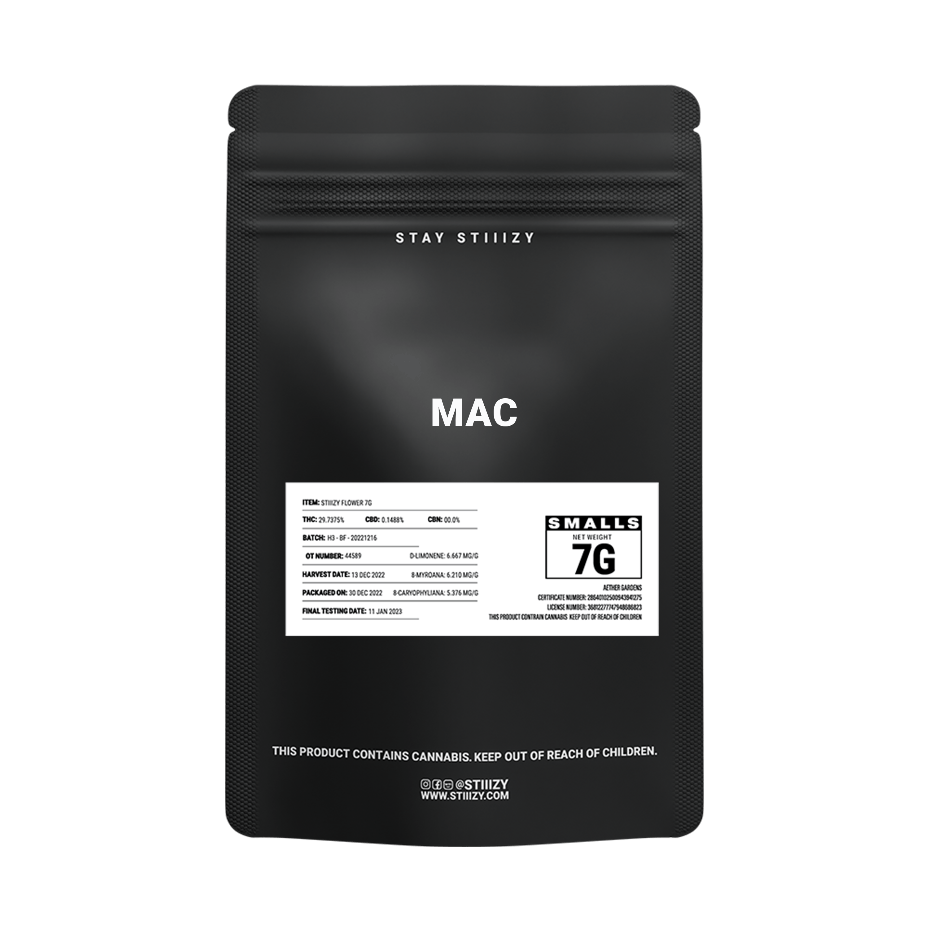 - MAC - 7G Black Label Mylar - image 2