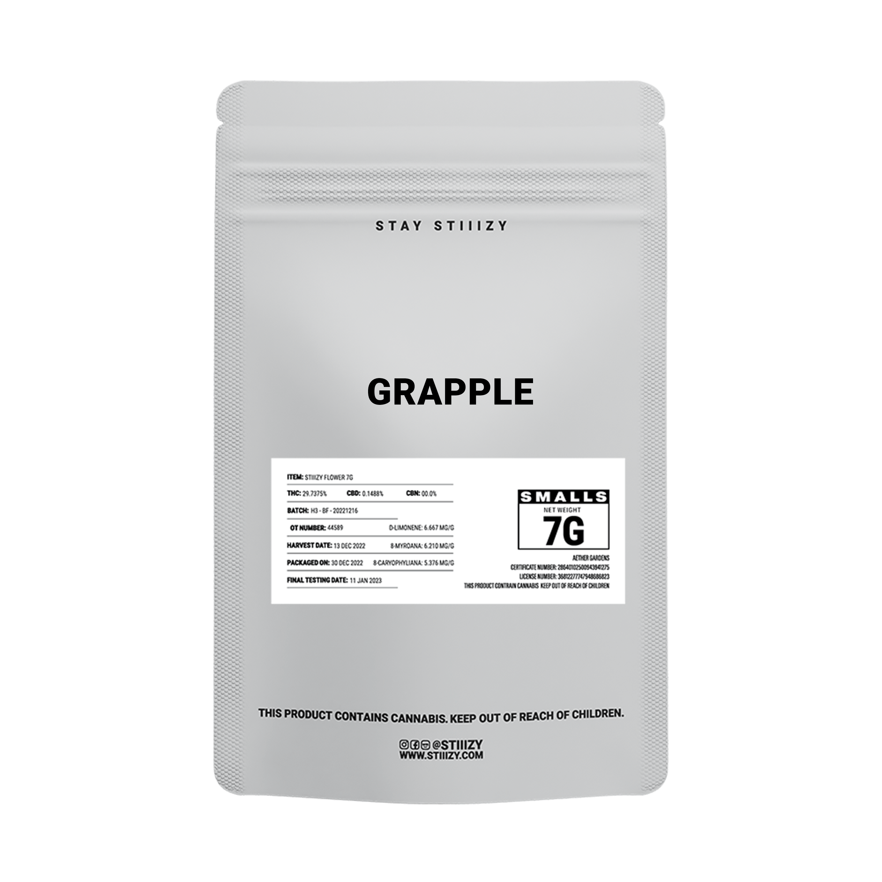 - GRAPPLE - 7G White Label Mylar - image 2