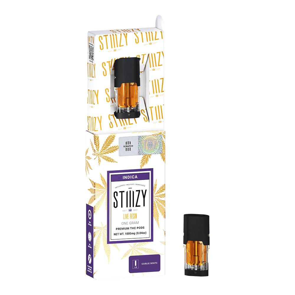 Vape Cartridge - GARLIC MINTS 1G Live Resin Pod - STIIIZY - image 1