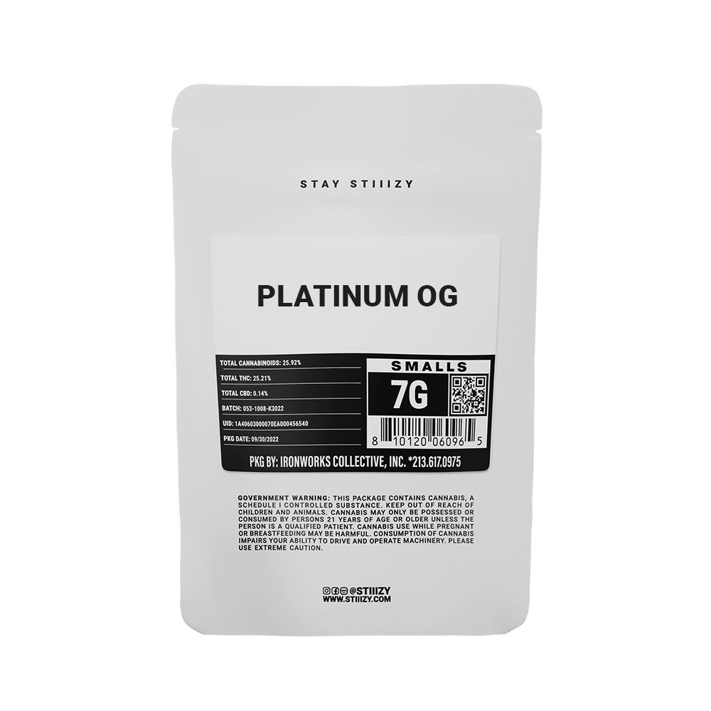 - PLATINUM OG - 7G White Label Mylar - image 2