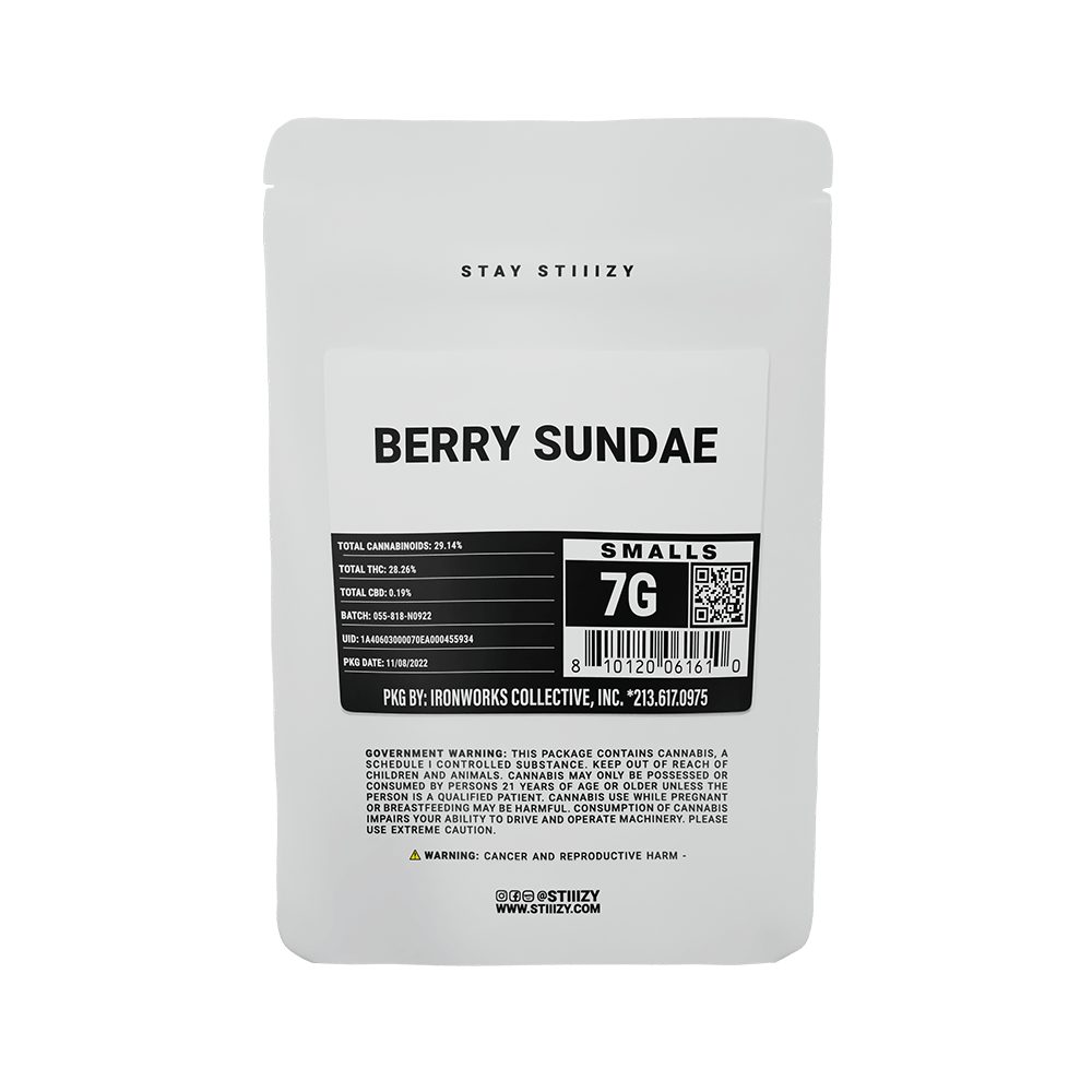 - BERRY SUNDAE - 7G White Label Mylar - image 2