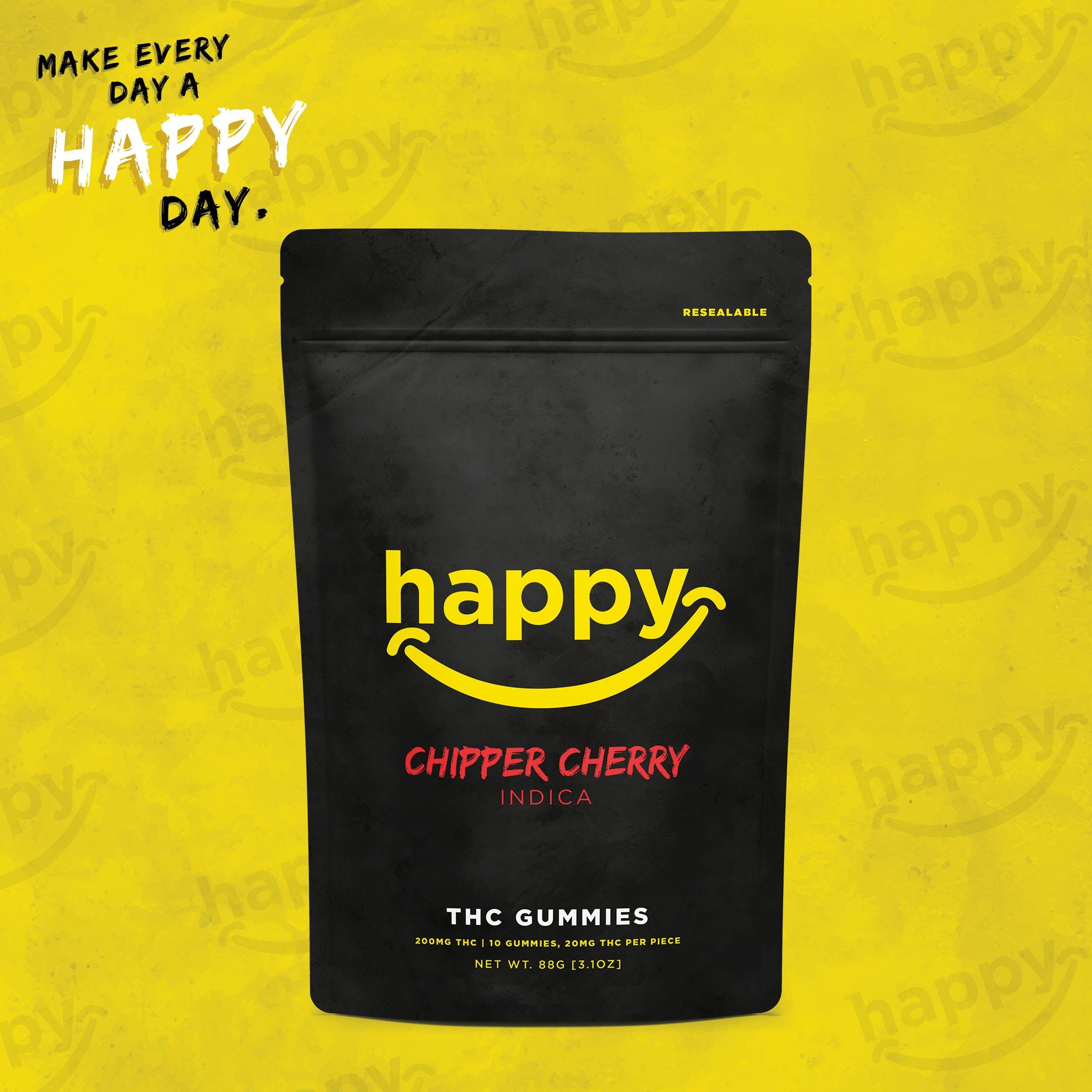 Chipper Cherry - 200MG Gummies - Happy's - MED - image 1