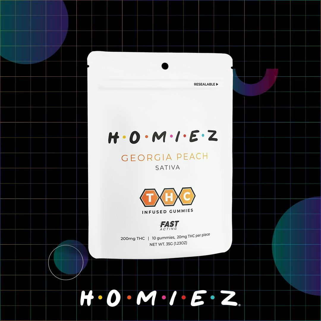 Georgia Peach • 200MG Gummies • HOMIEZ • REC - image 1