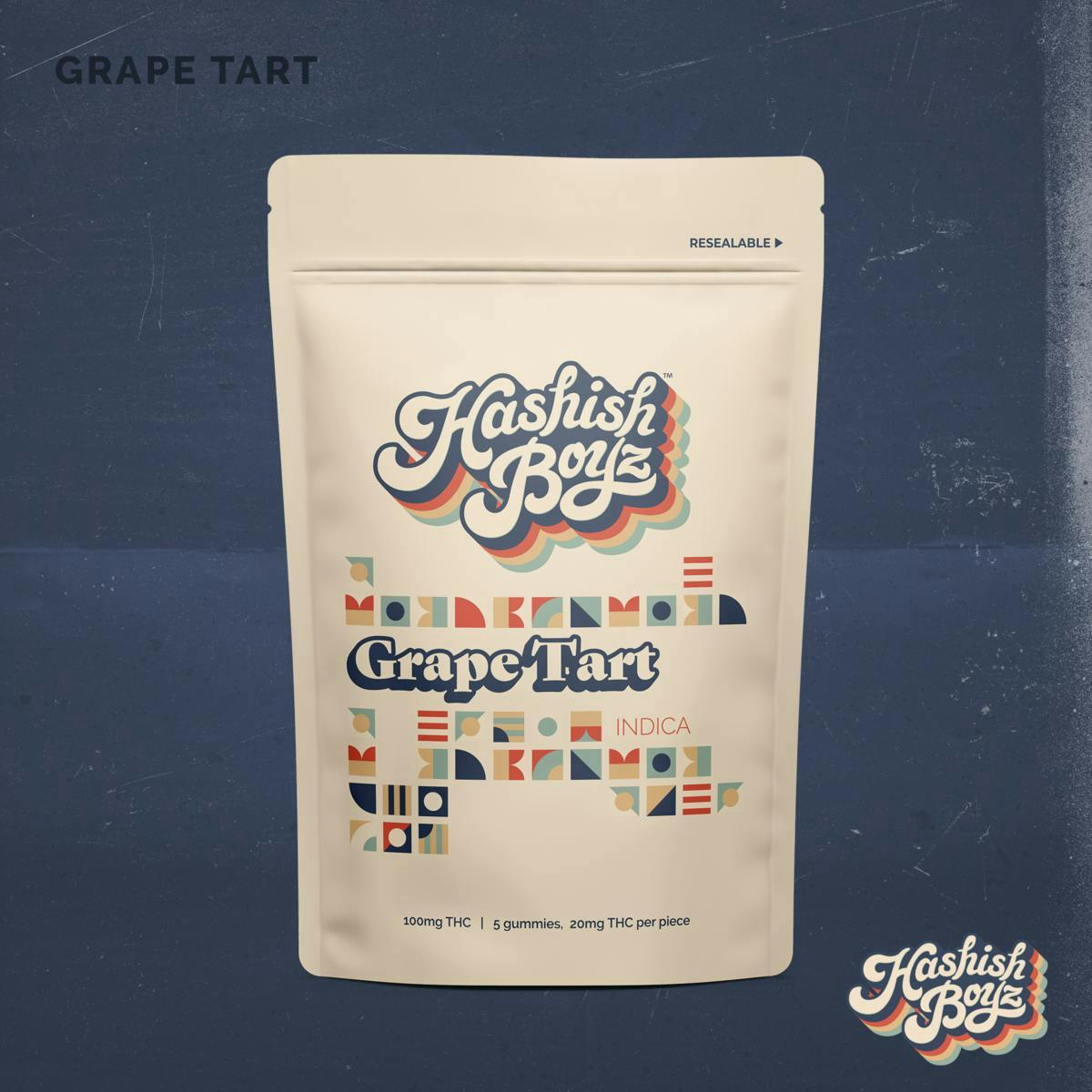 Grape Tart ~ 100MG Gummies ~ Hashish Boyz ~ MED - image 1