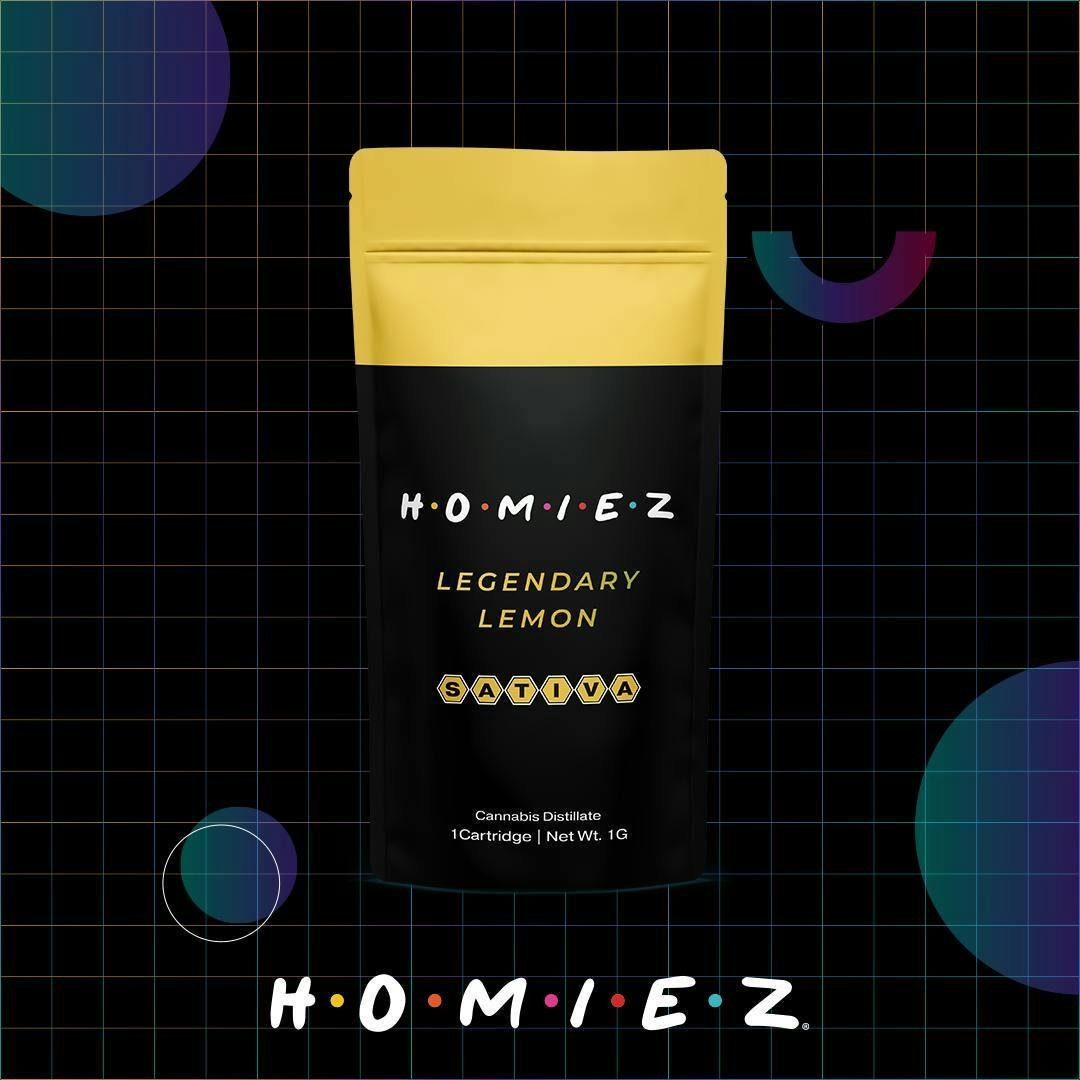 Legendary Lemon • 1G Cartridge • HOMIEZ • MED - image 1