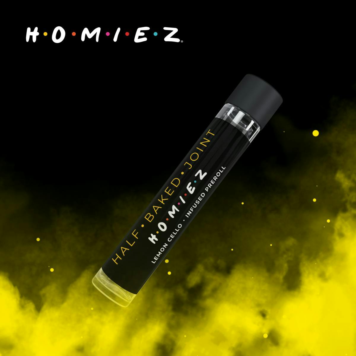 Lemon Cello • 1.5G Infused Pre-Roll • HOMIEZ • MED - image 1