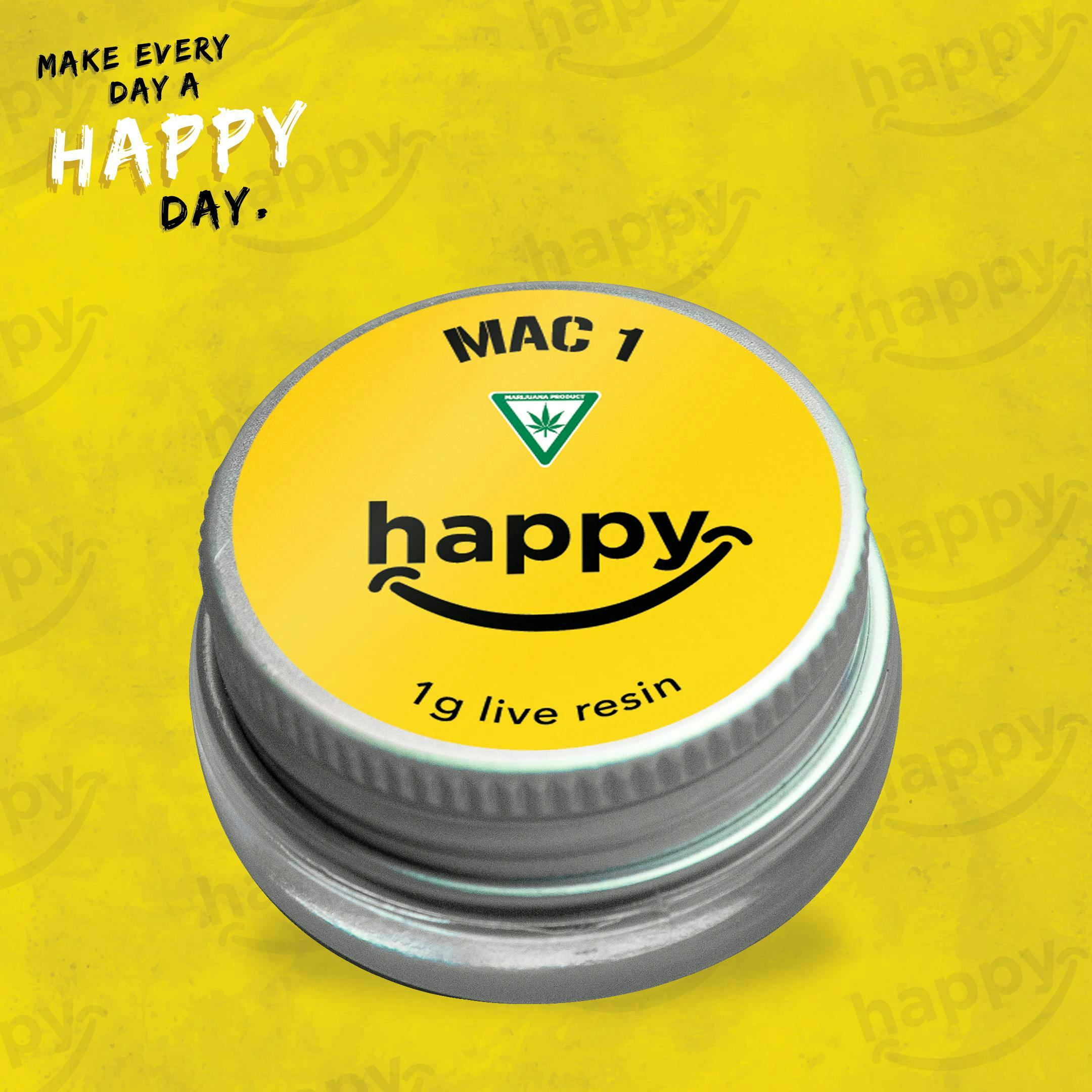Mac 1 - 1G Live Resin - Happy's - MED - image 1