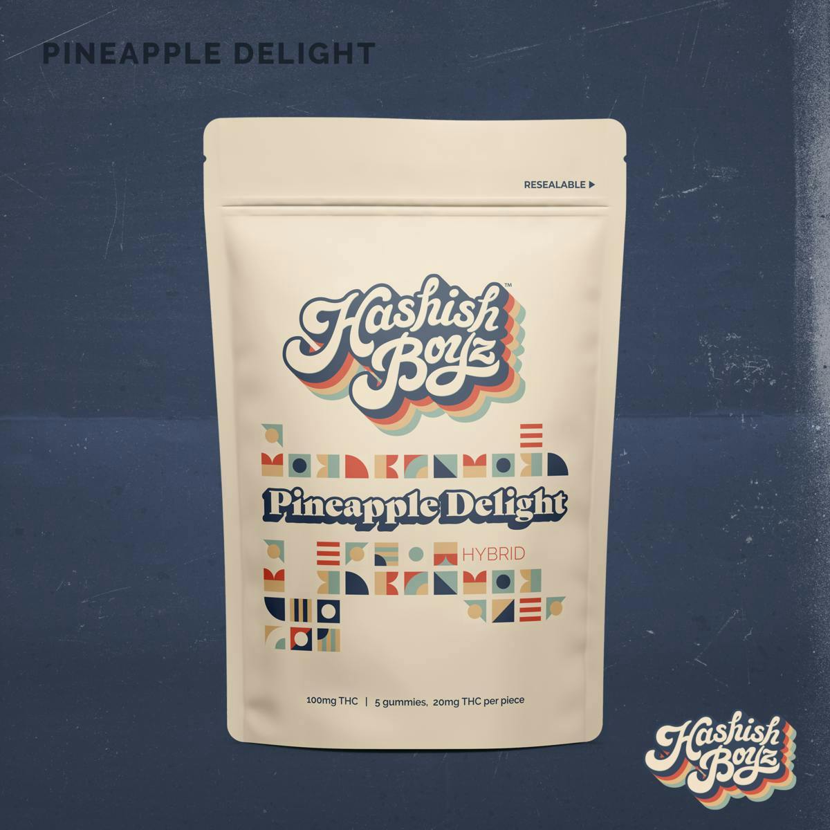 Pineapple Delight ~ 100MG Gummies ~ Hashish Boyz ~ MED - image 1