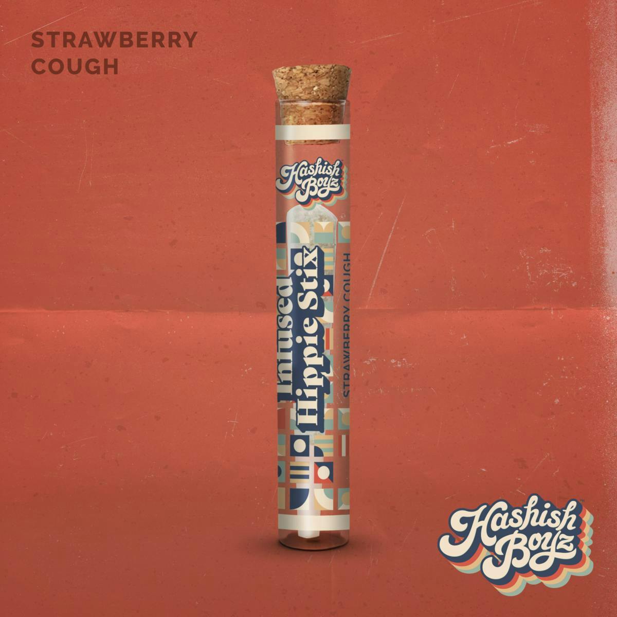 Strawberry Cough ~ 1G Pre-Roll ~ Hashish Boyz ~ MED - image 1