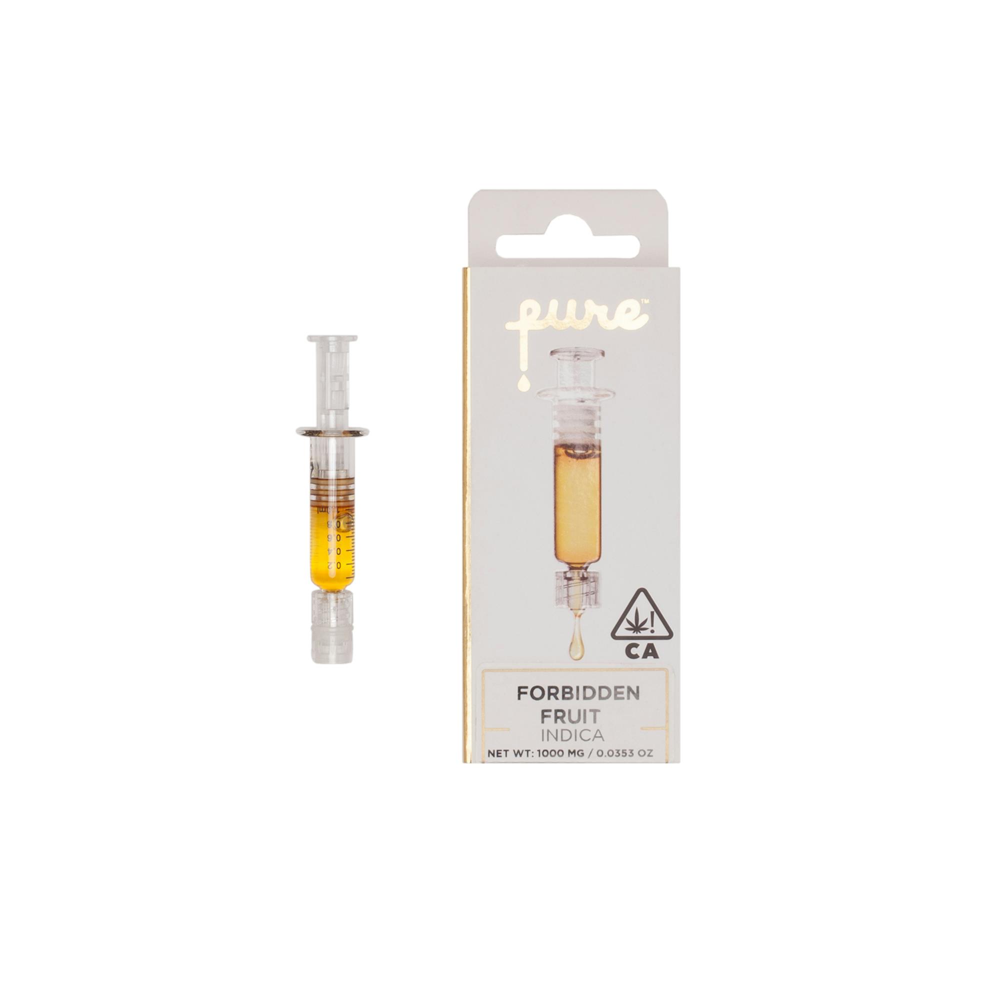 Pure 1g Cannabis Oil Syringe - Forbidden Fruit - Indica - image 1