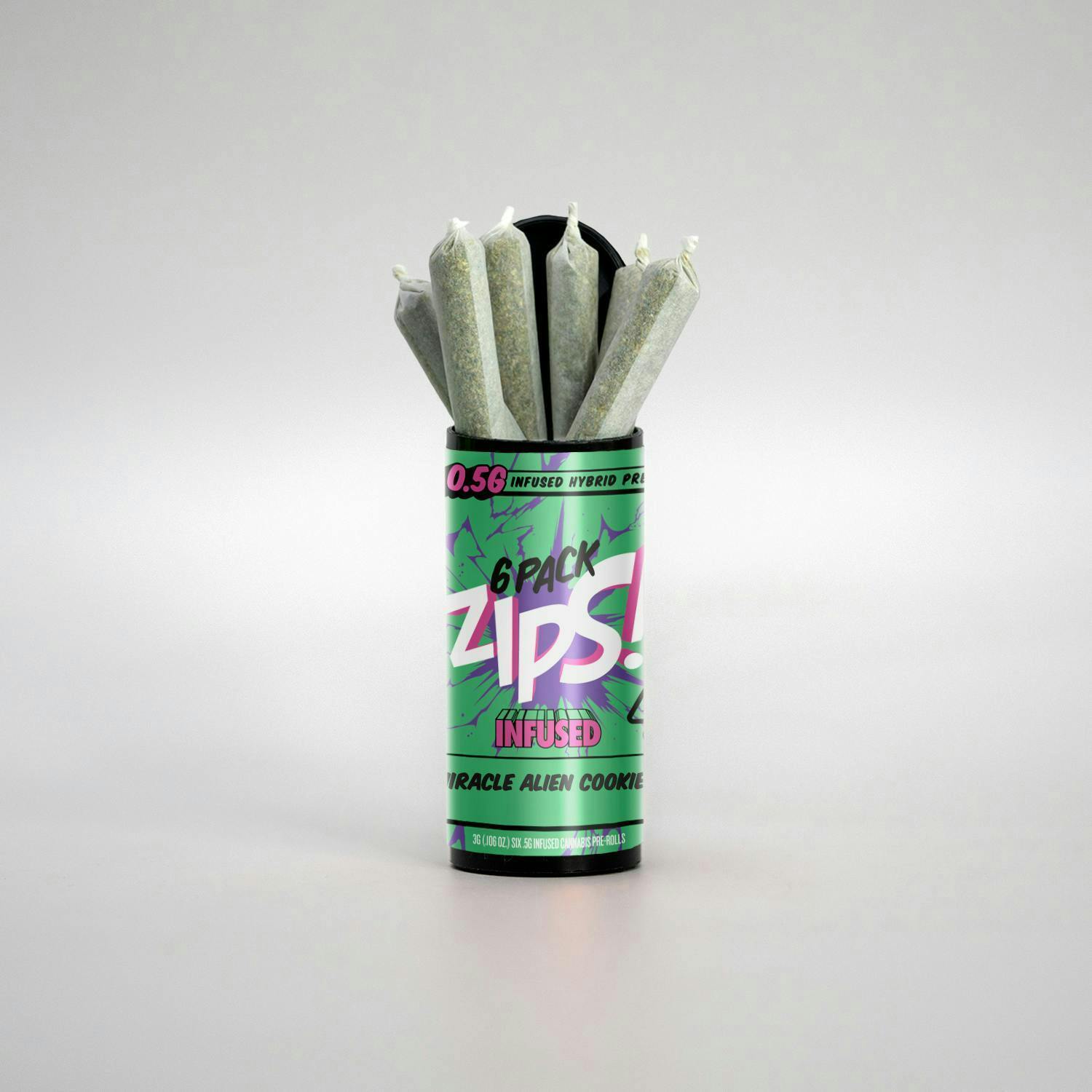Miracle Alien Cookies 0.5G 6 Pack Infused Preroll - image 1