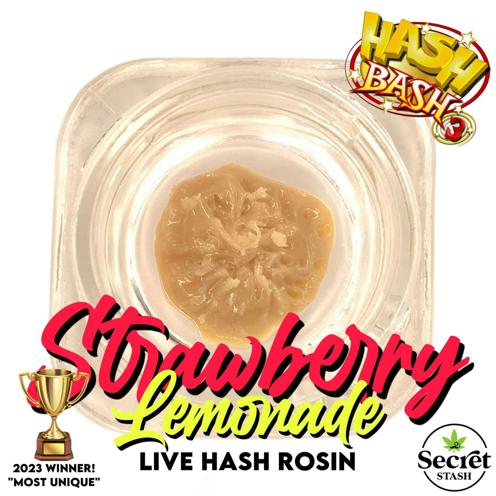 Live Hash Rosin - Strawberry Lemonade - 1g - image 1