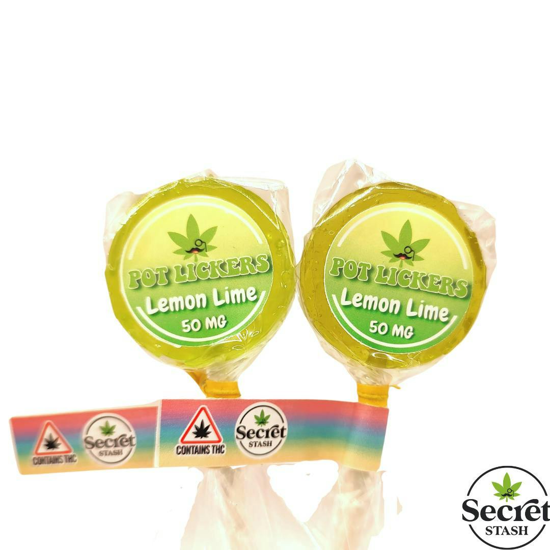 Secret Stash - Pot Lickers - Lemon Lime - 50mg - image 1