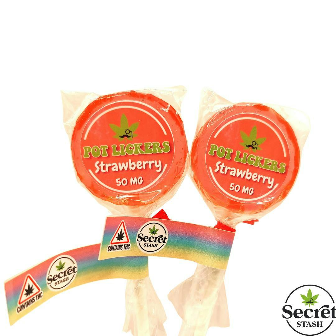 Secret Stash - Pot Lickers - Strawberry - 50mg - image 1