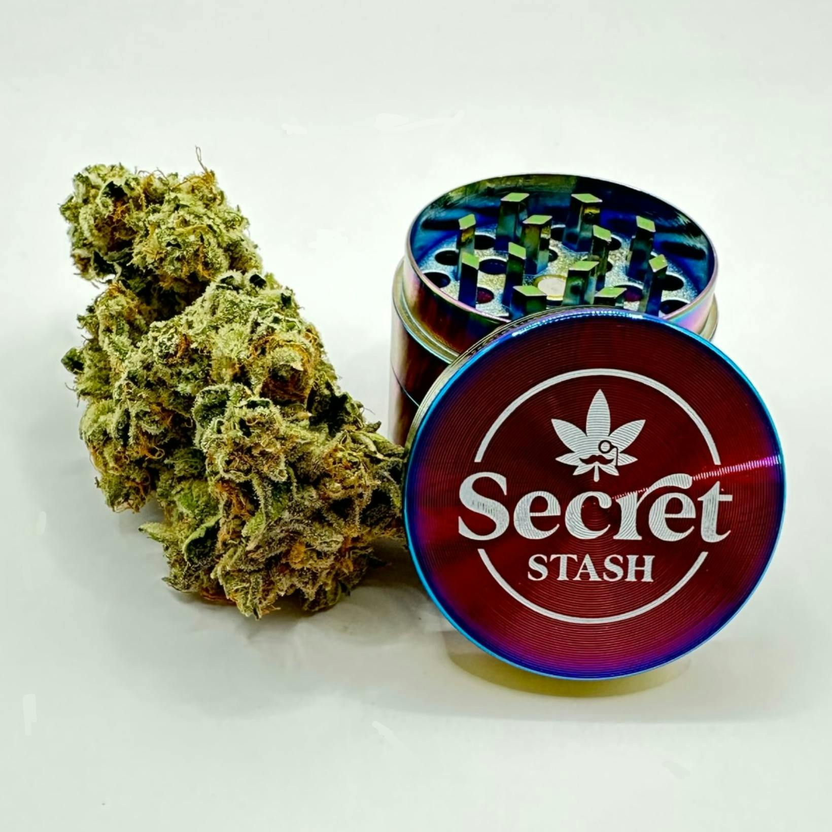 Secret Stash - Small Metal Grinder - Rainbow - image 1