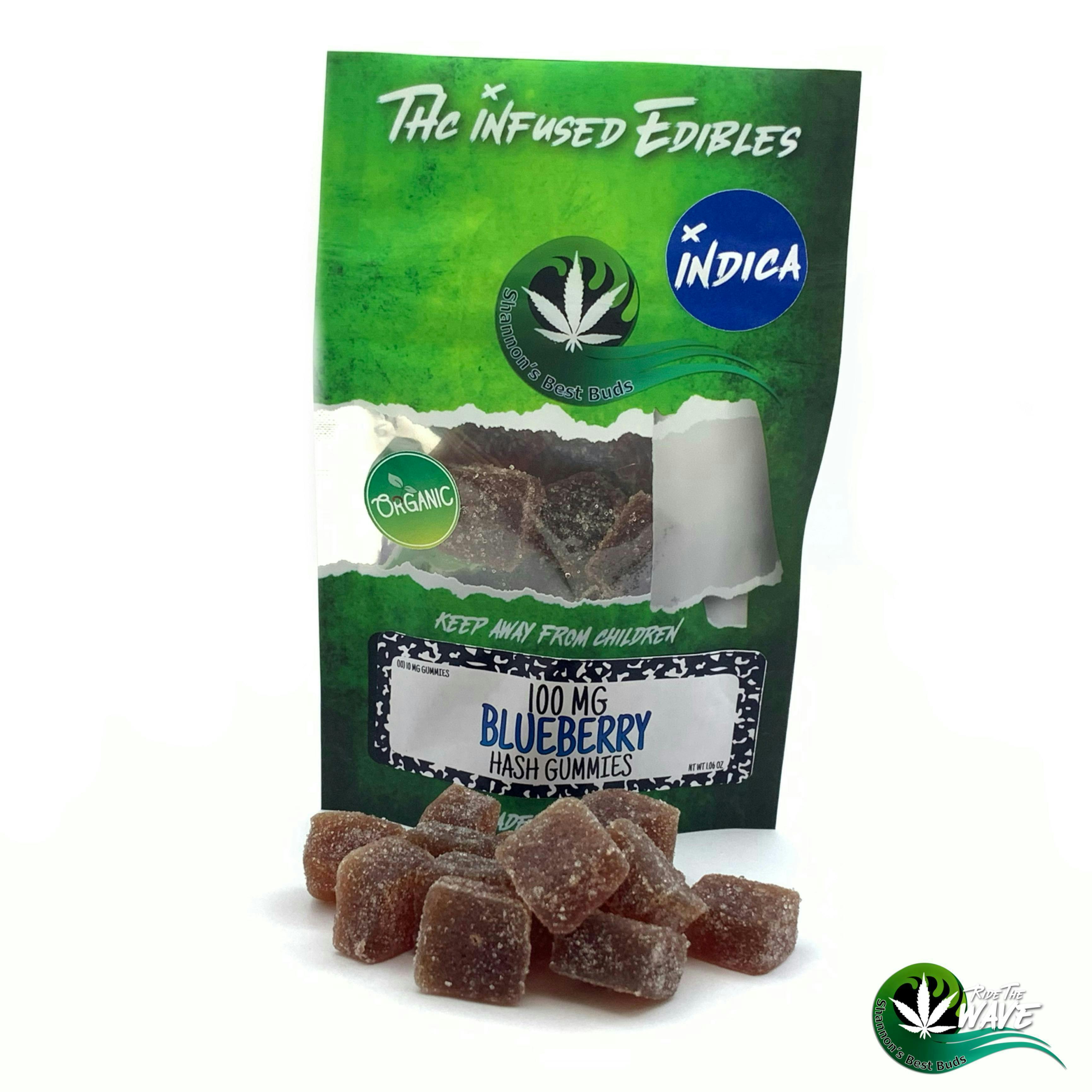 Shannon’s Hash Gummies - Blueberry - Indica - 100mg - image 1