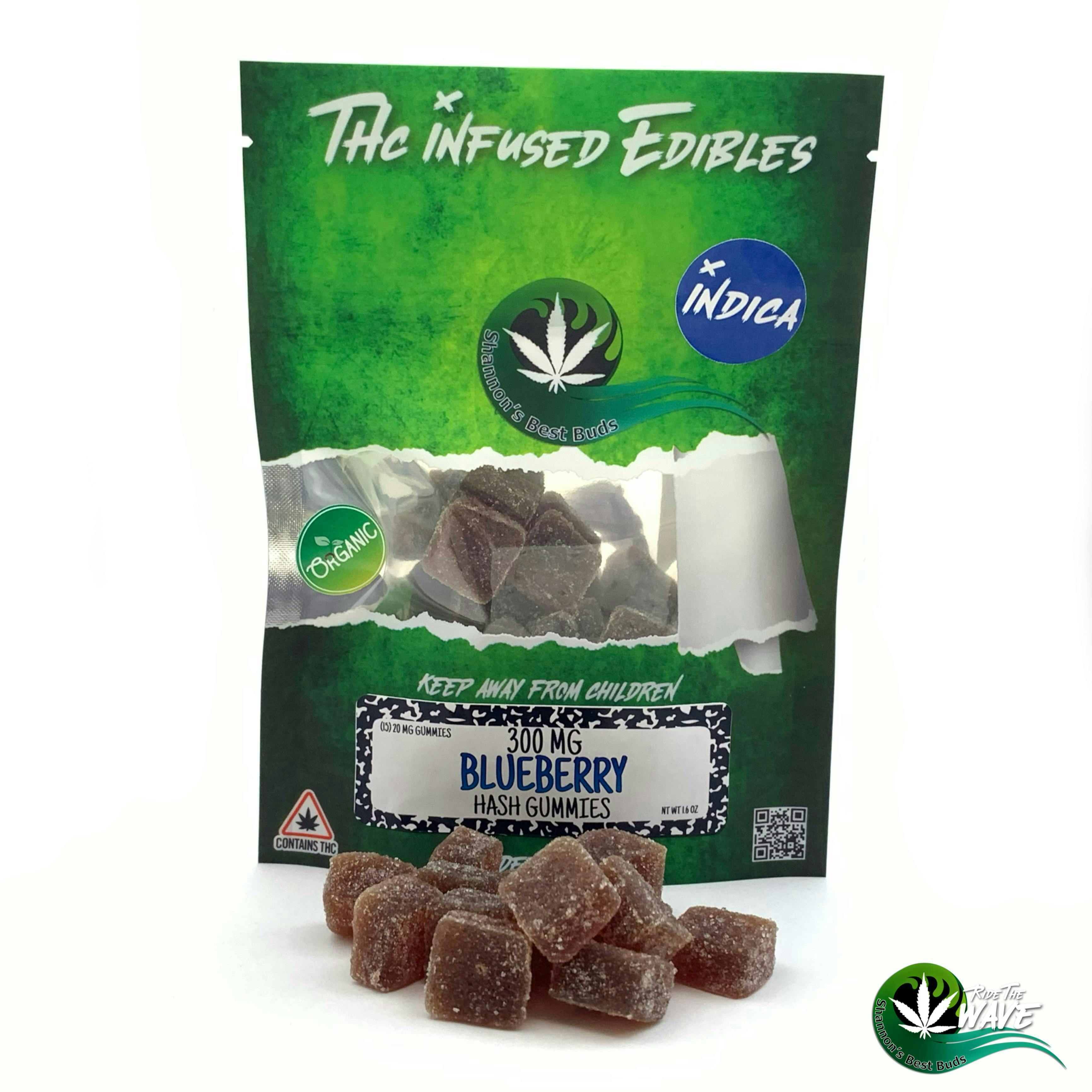 Shannon’s Hash Gummies - Blueberry - Indica - 300mg - image 1