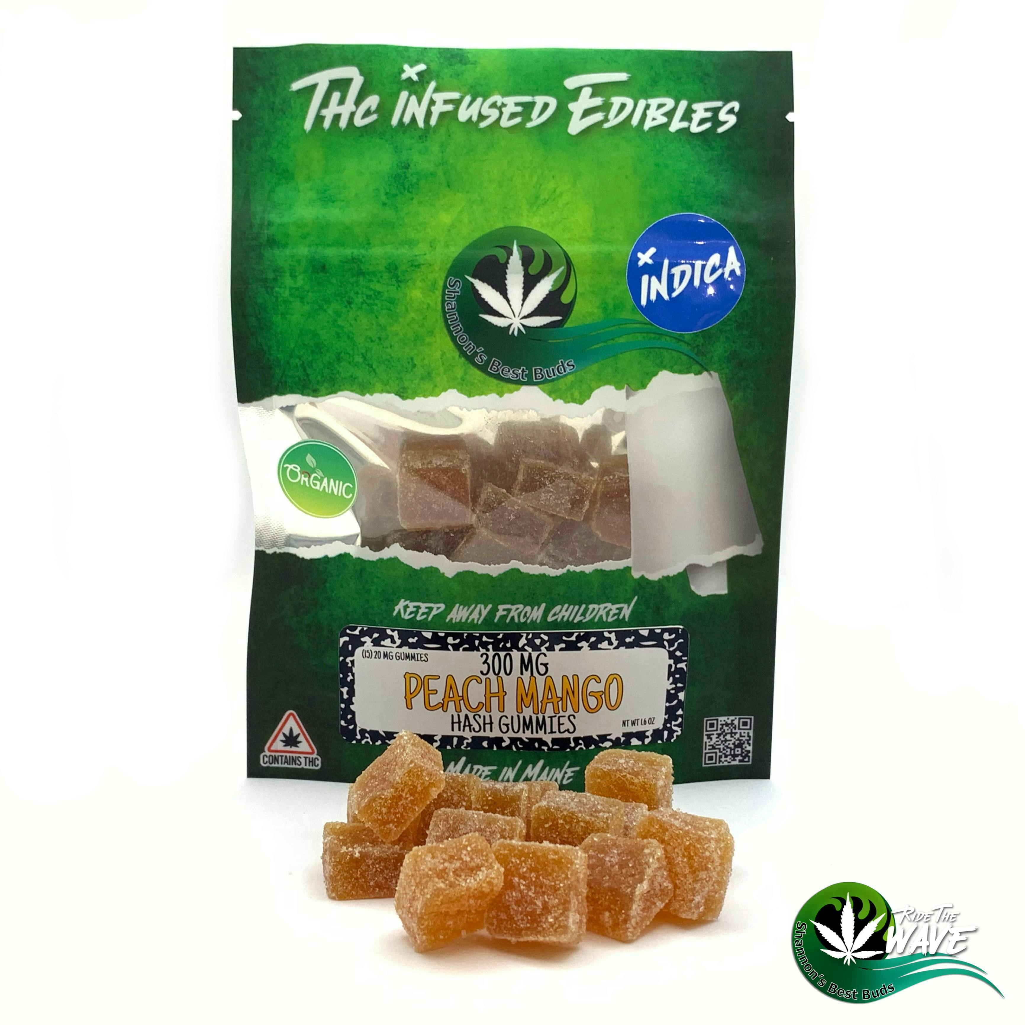 Shannon’s Hash Gummies - Peach Mango - Indica - 300mg - image 1