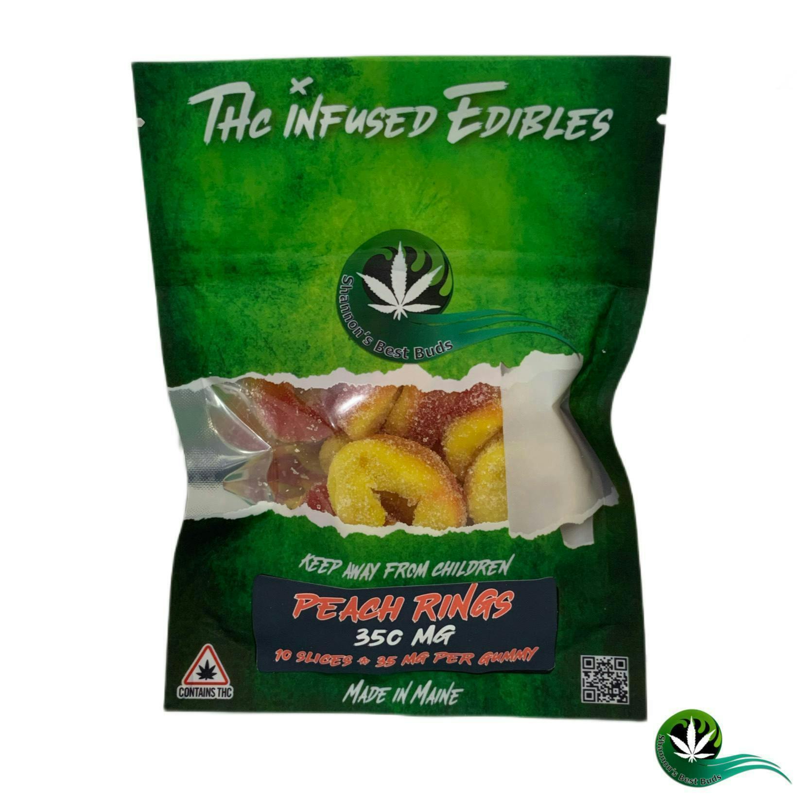 THC Gummies - Peach Rings - 350mg - image 1