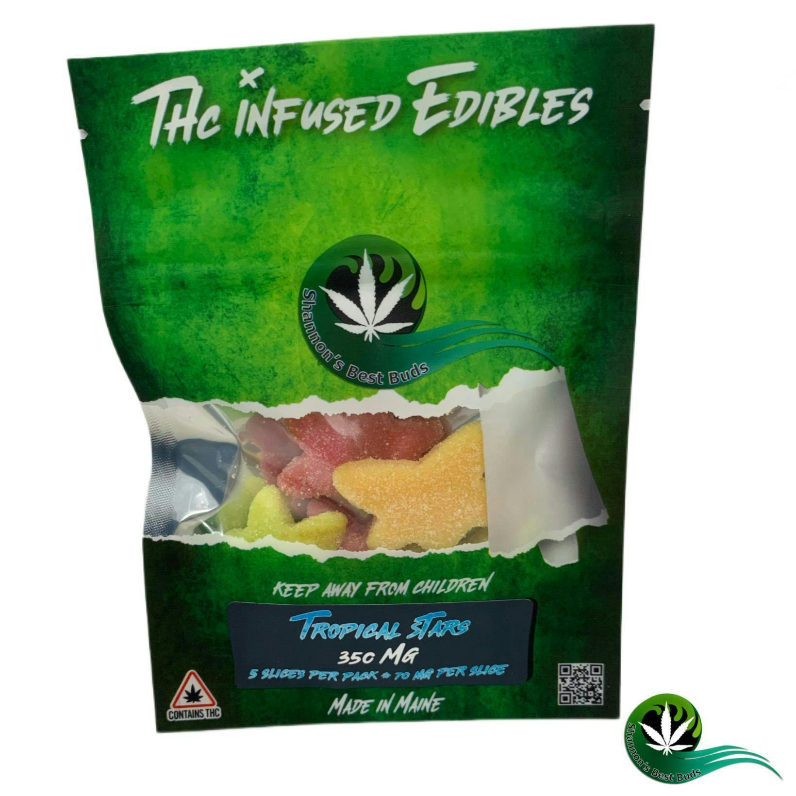 THC Gummies - Tropical Stars - 350 mg - image 1