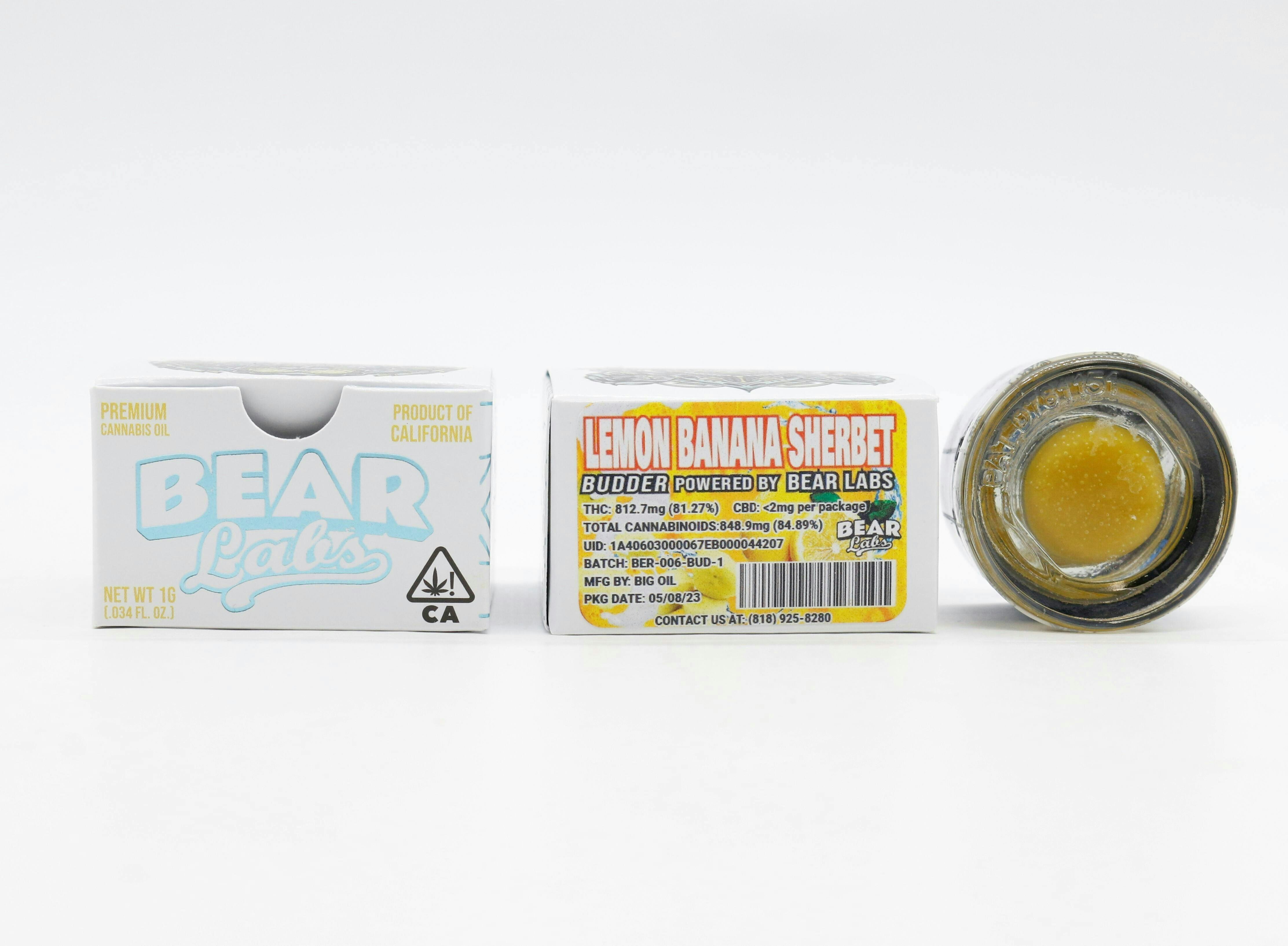 Lemon Banana Sherbet Budder - 1g - image 1