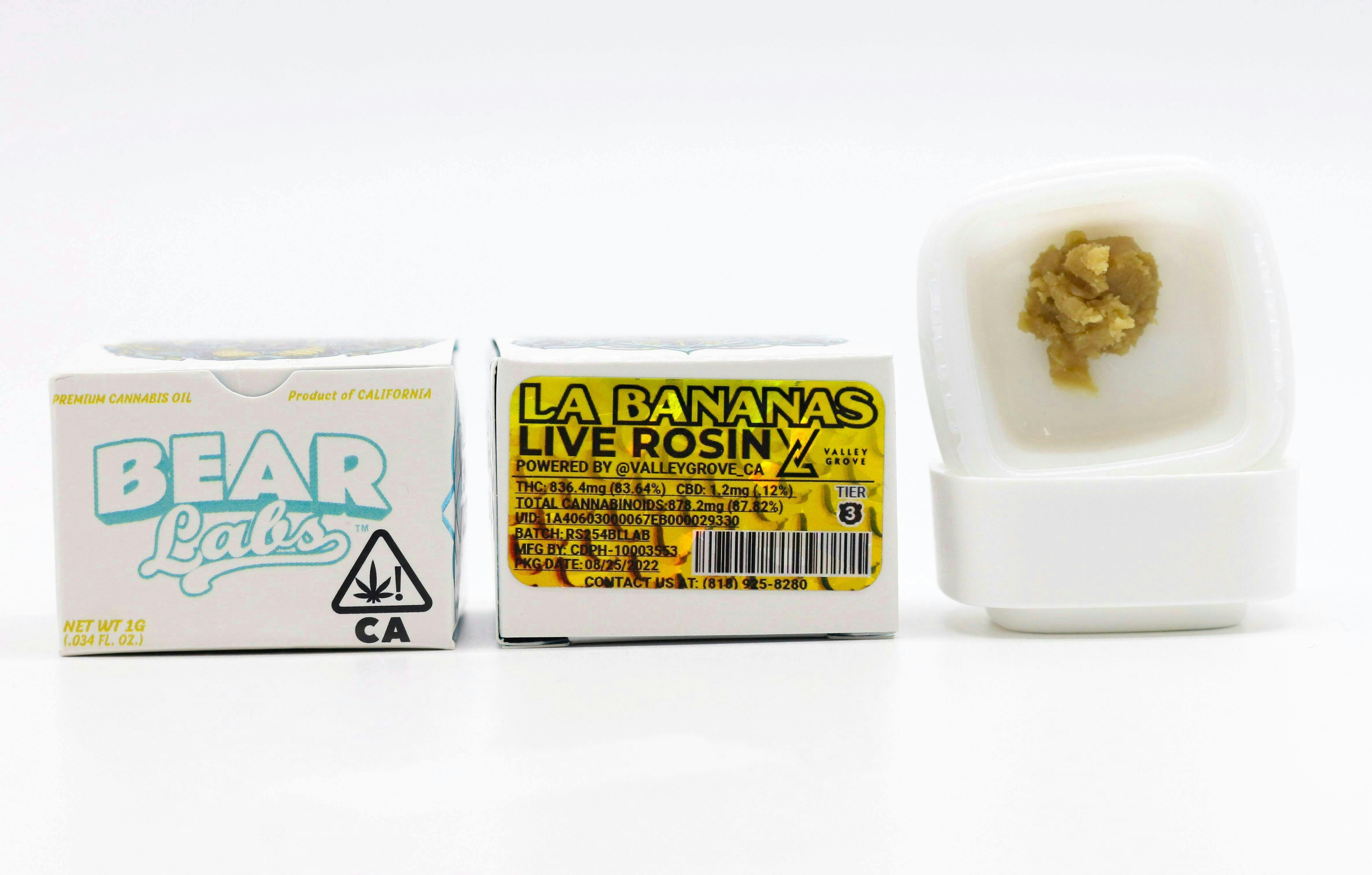 LA Bananas T3 Live Rosin - 1g - image 1