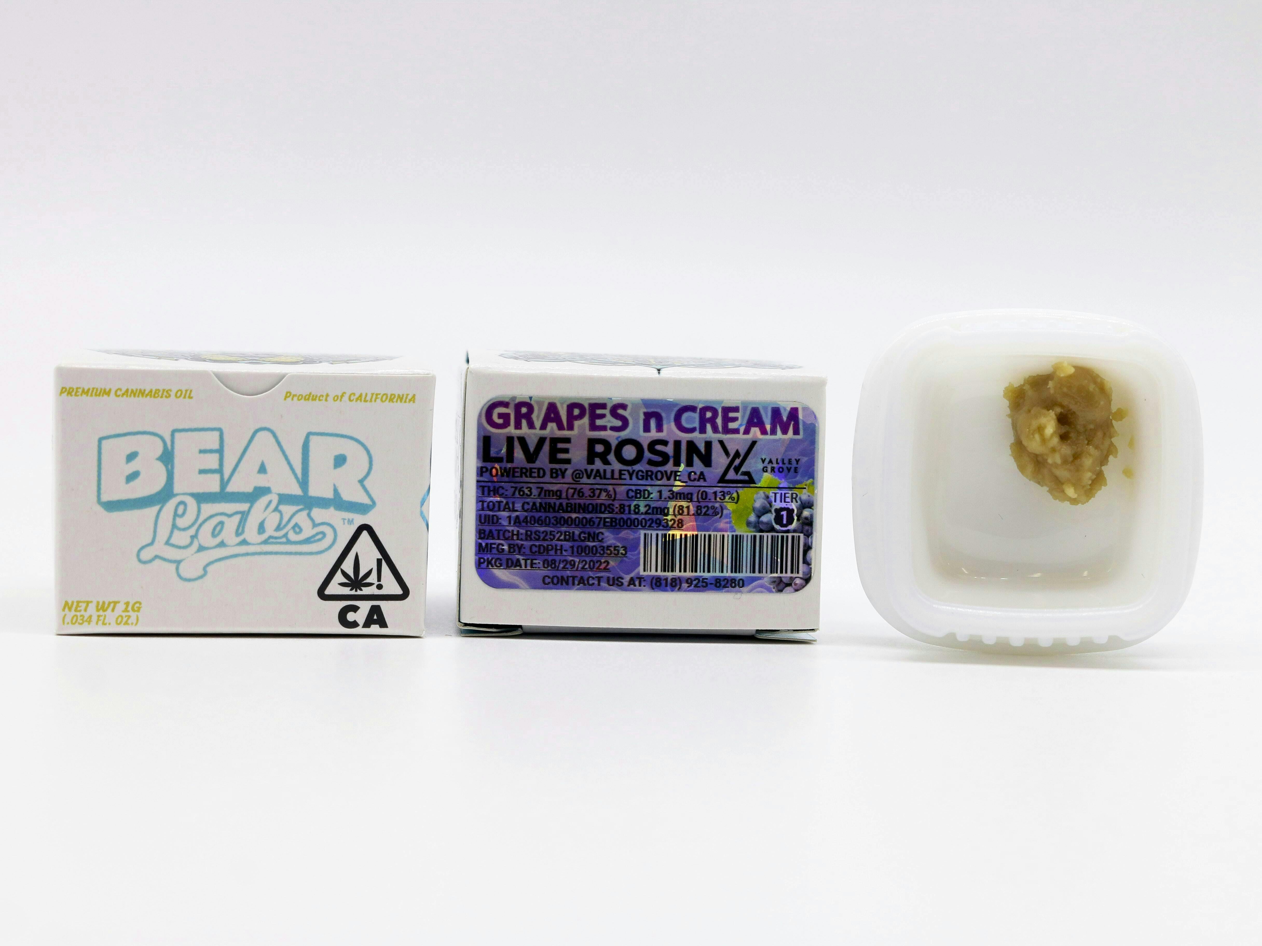 Grapes N Cream T1 Live Rosin - 1g - image 1